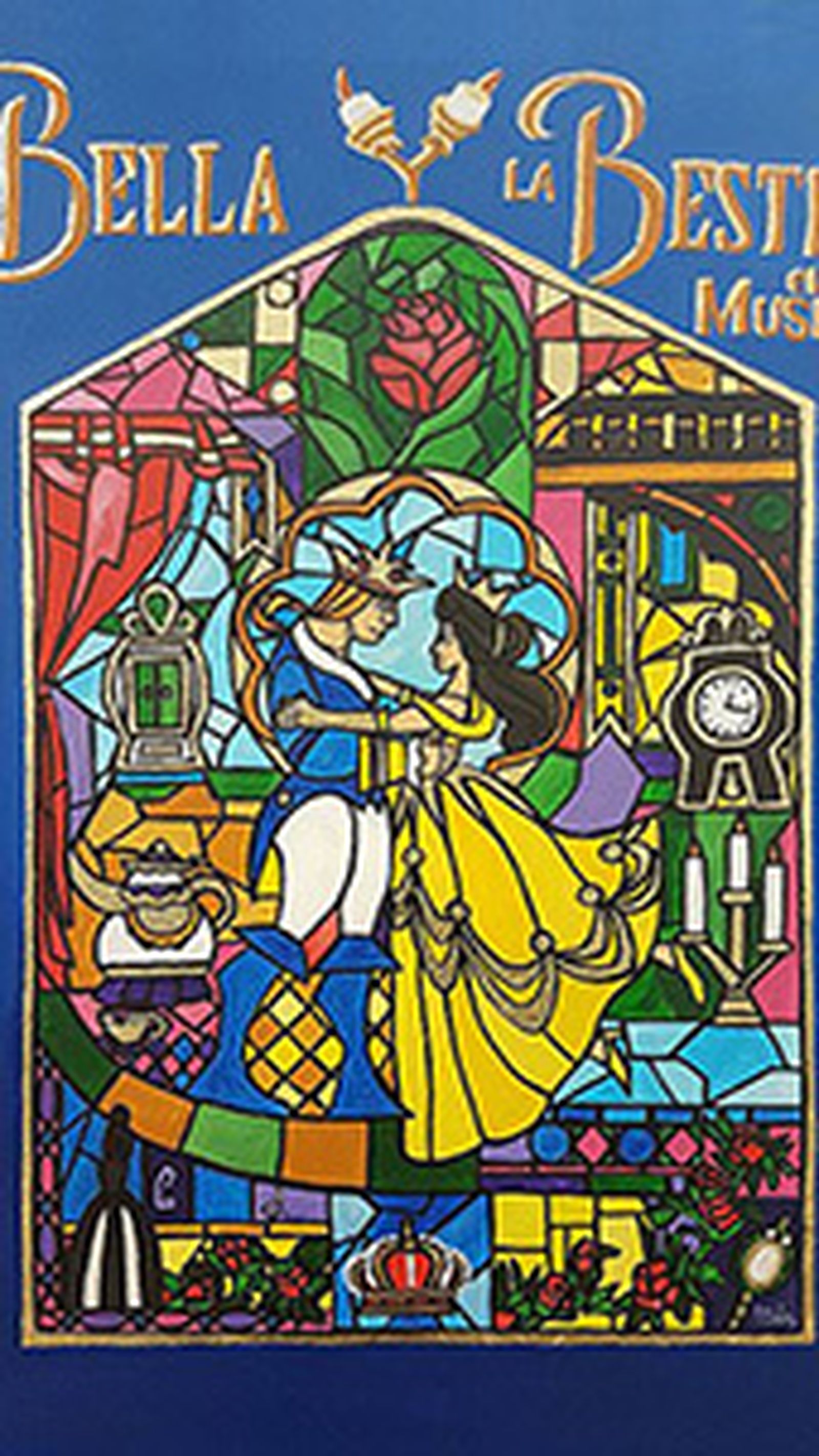 Cartel La Bella y la Bestia, el musical. Compañía de teatro La Barbarie