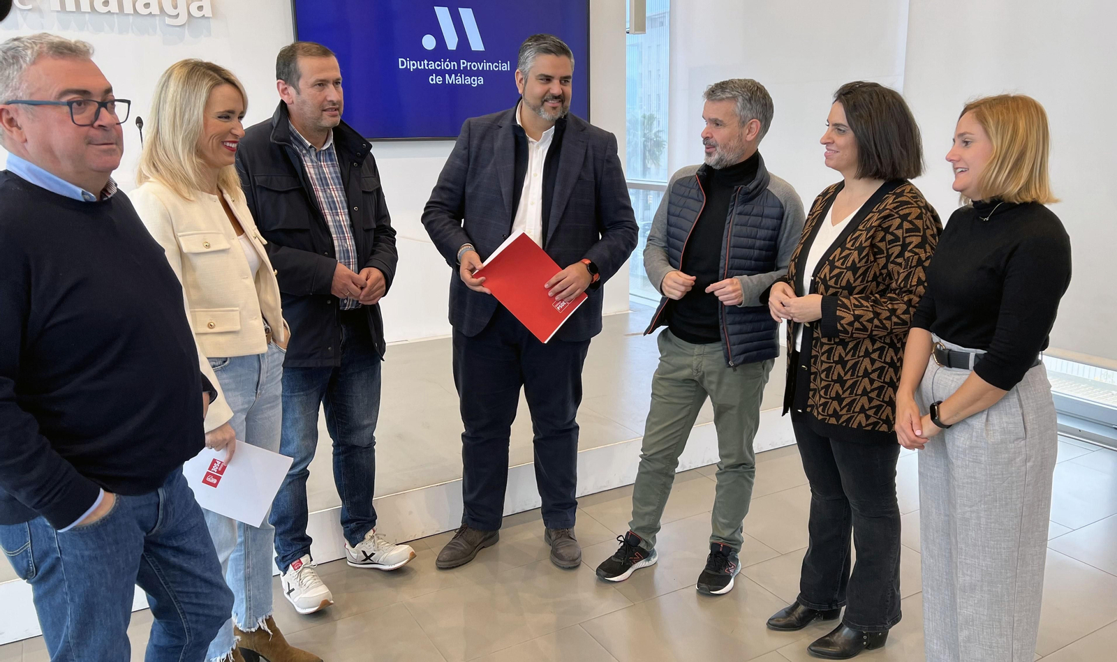 Grupo socialista en la Diputación de Málaga.