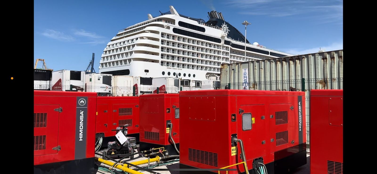 Instalaciones del ecoparking, ubicado en el muelle Marqués de Comillas.