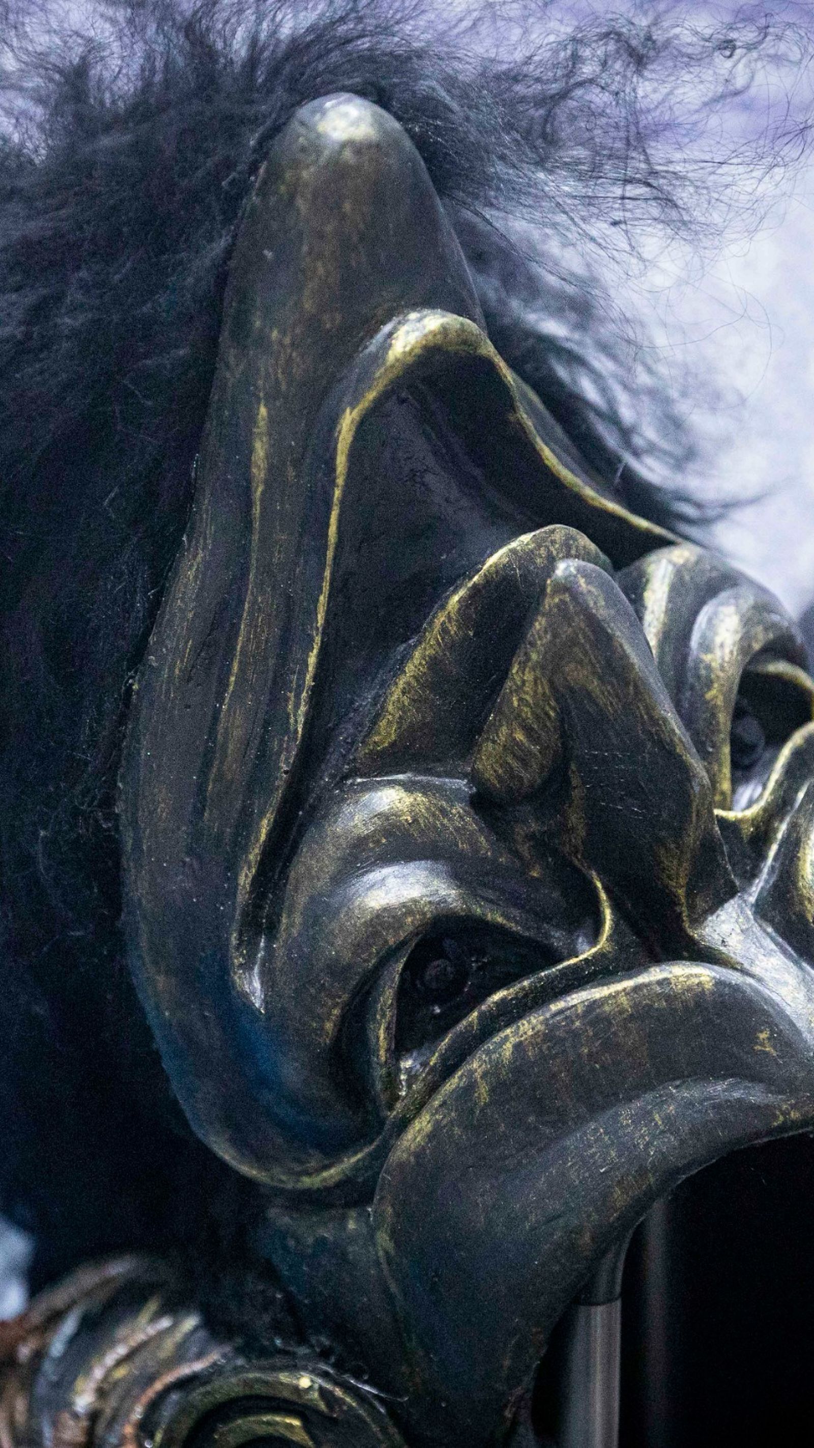 Detalle de la máscara de 'La oveja negra'.