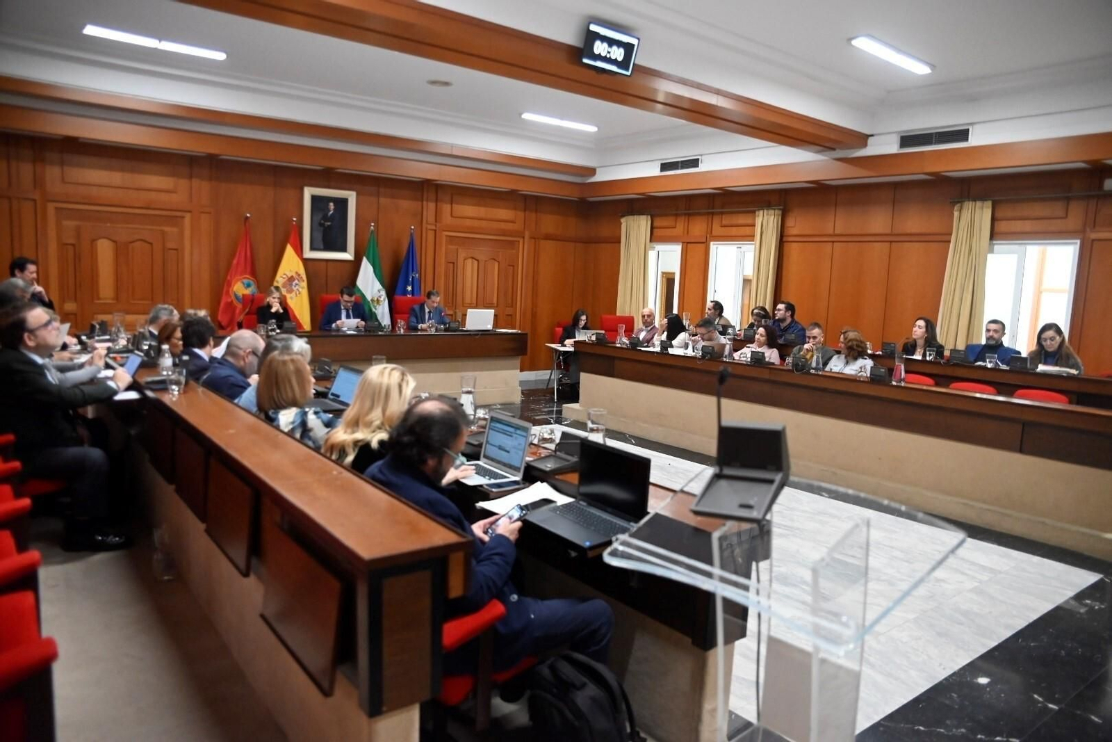 Panorámica del Pleno del Ayuntamiento de Córdoba.