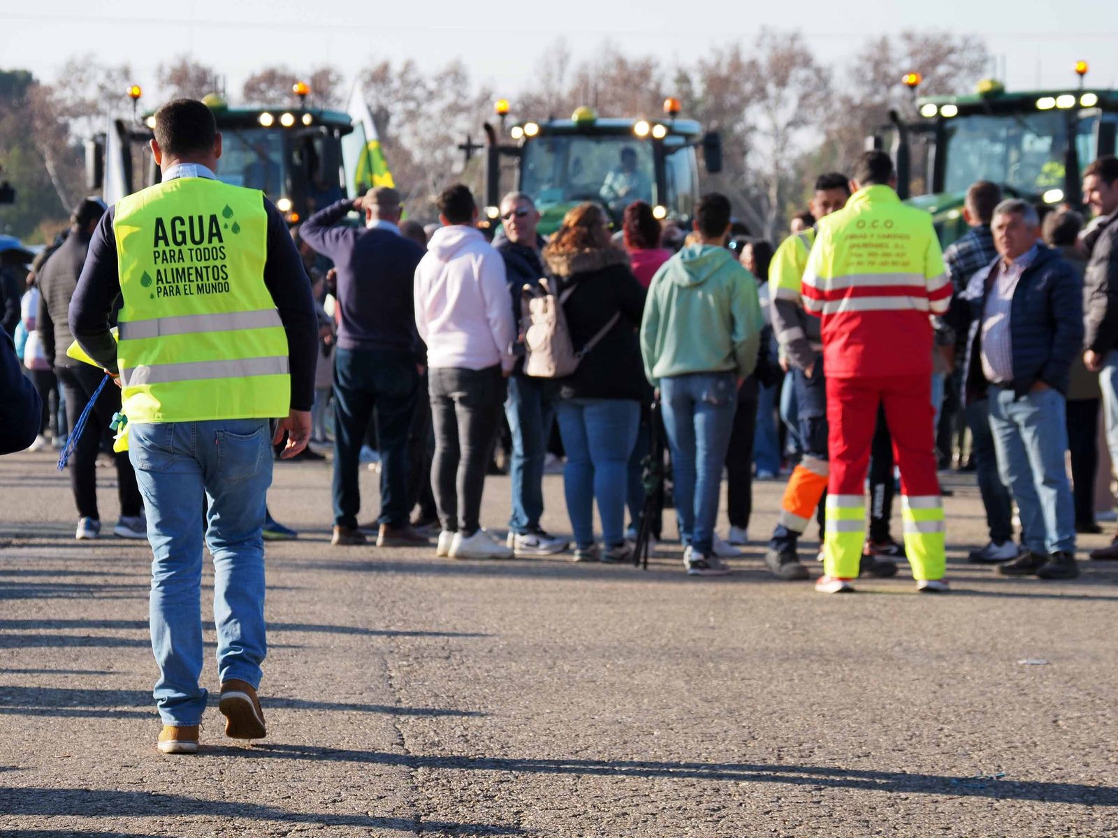 Las mejores imágenes de la manifestación de los agricultores de Huelva en Sevilla