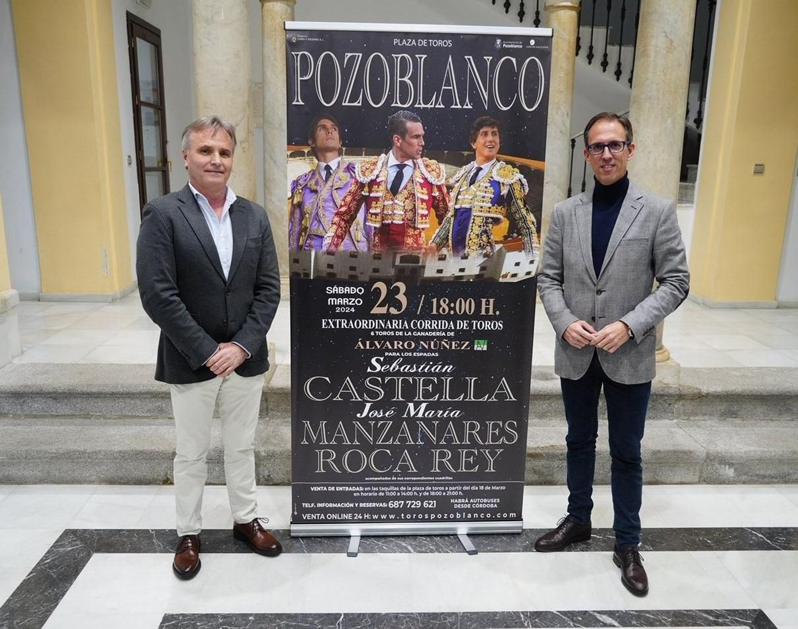 Antonio Tejero y Santiago Cabello presentan el cartel.