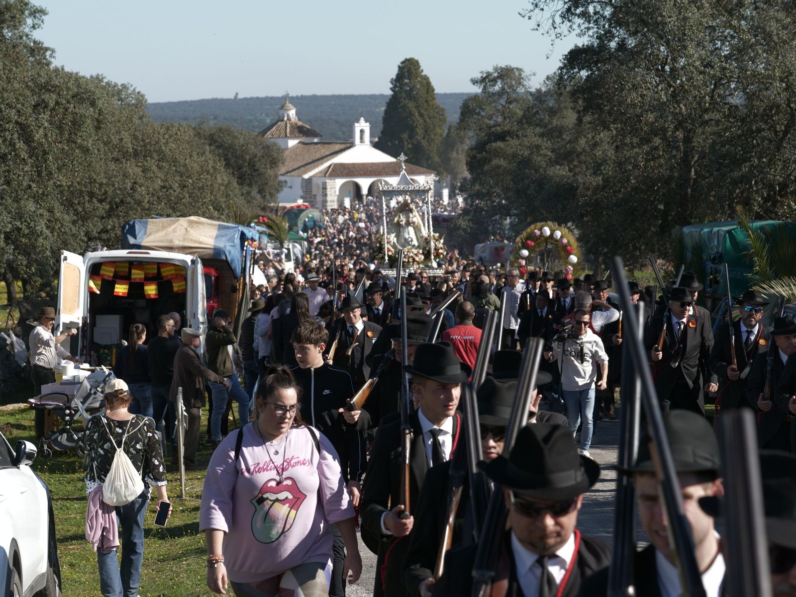 La romería de traída de la Virgen de Luna de Pozoblanco, en imágenes