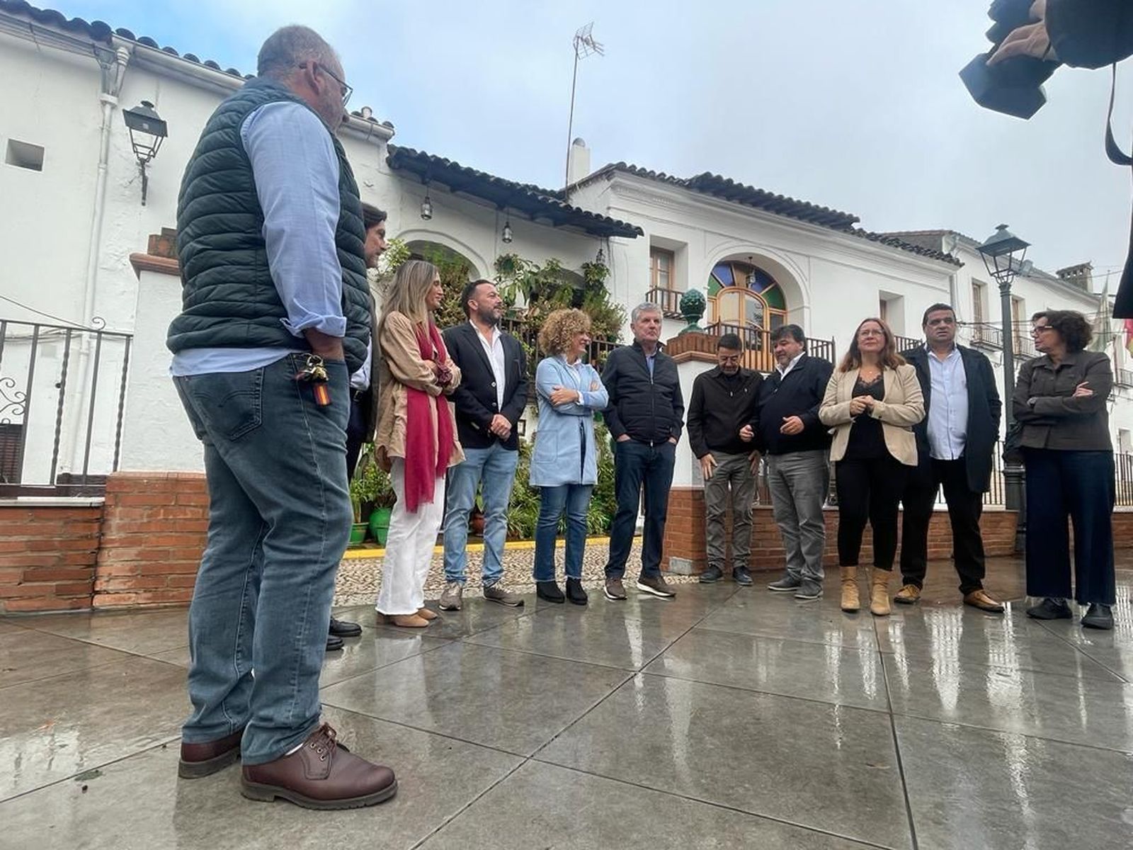 Reunión de cargos socialistas en la Sierra de Huelva.