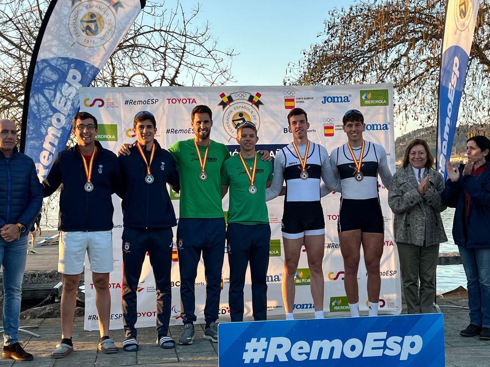 Uno de los podios en el Campeonato de España de larga distancia celebrado en tierras gallegas.