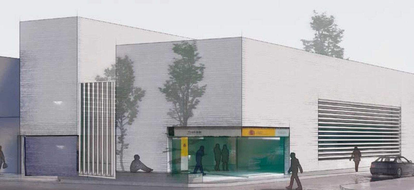 Infografía de cómo quedará la futura oficina de empleo de Montilla.