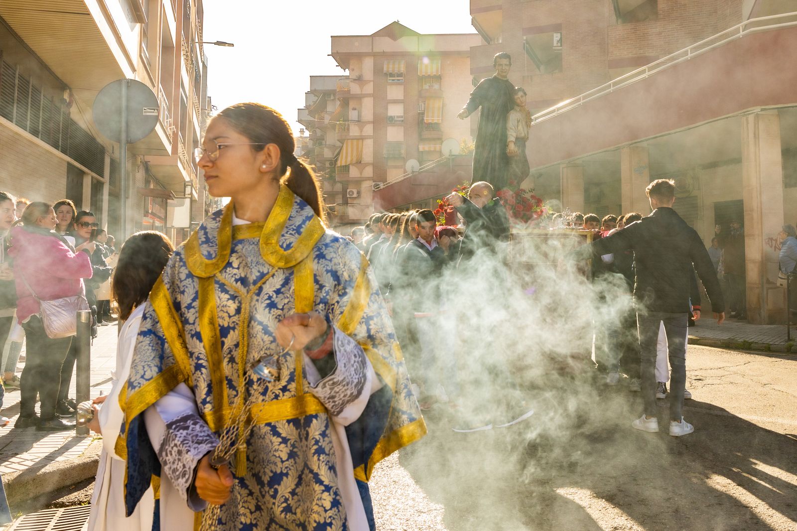 Precesión e inauguración calle 'Salesianos'