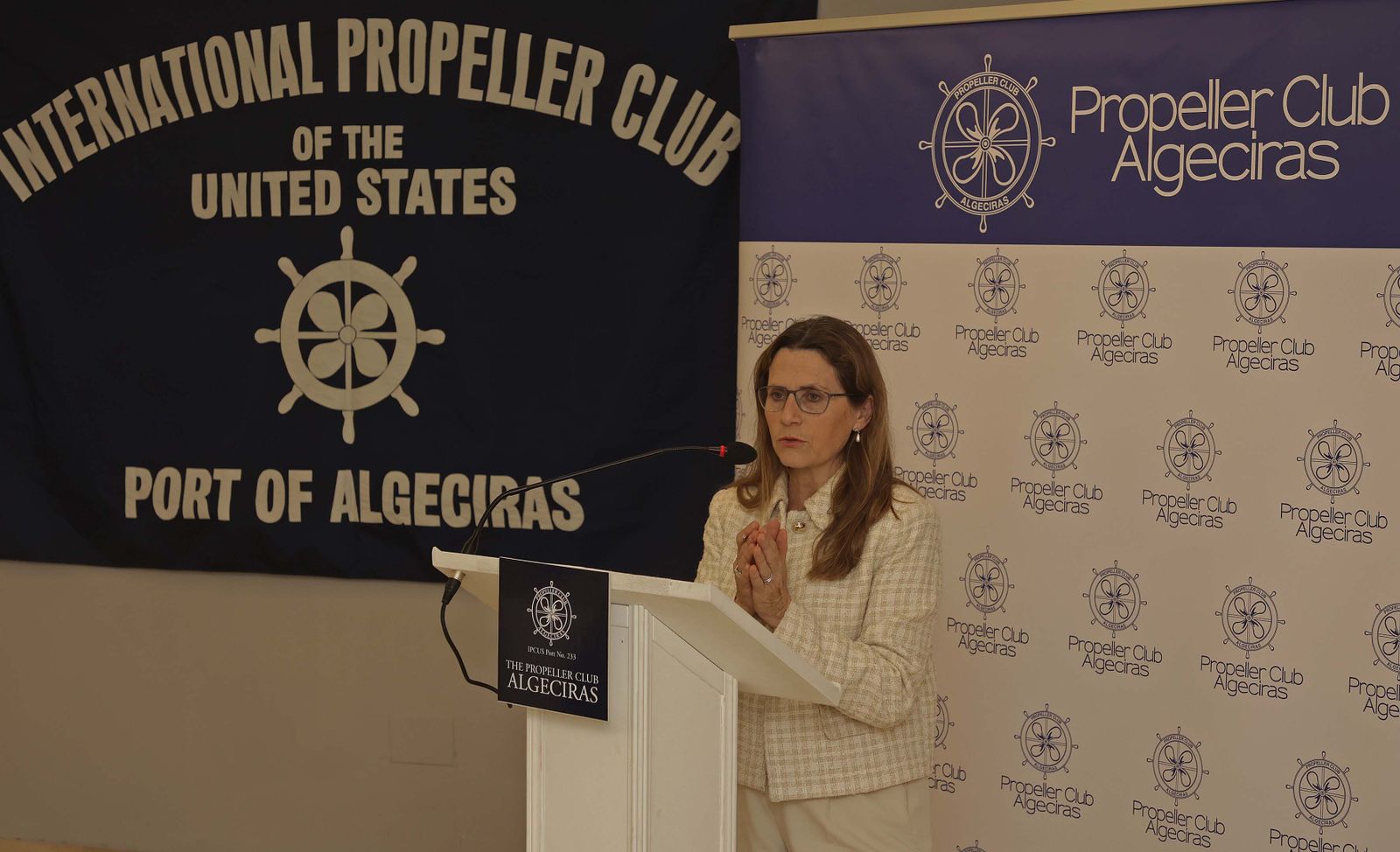 El almuerzo del Propeller Club de Algeciras con Pilar Jurado, en imágenes