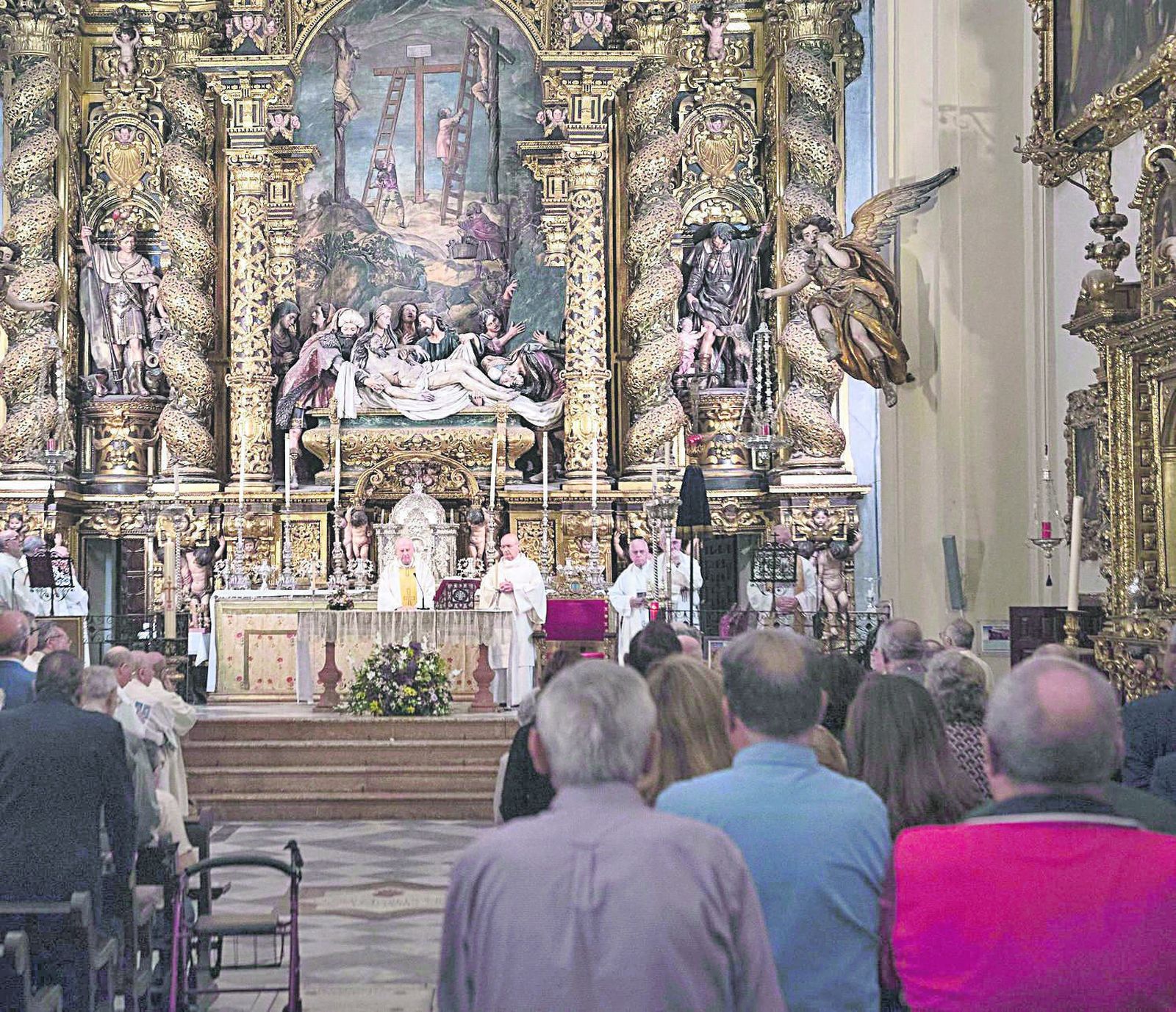 El retablo de Pedro Roldán de la iglesia de San Jorge, hospital de la Santa Caridad.