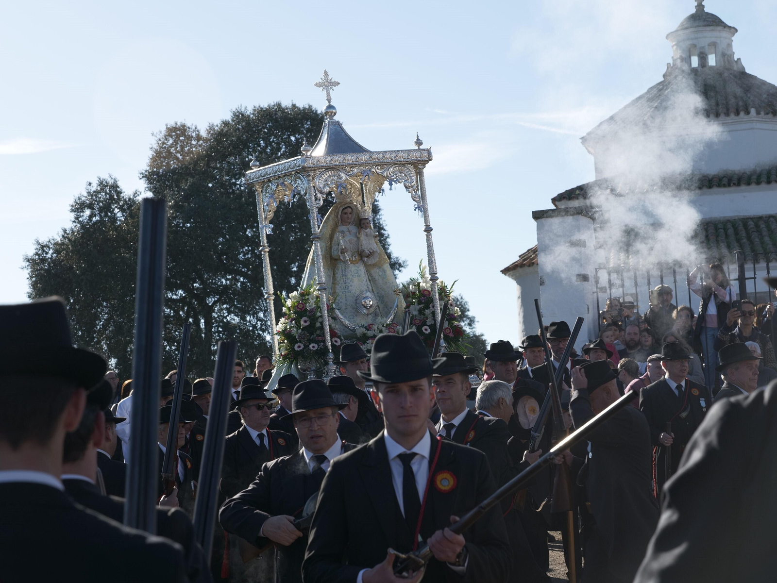 Un momento de la romería de la Virgen de Luna.