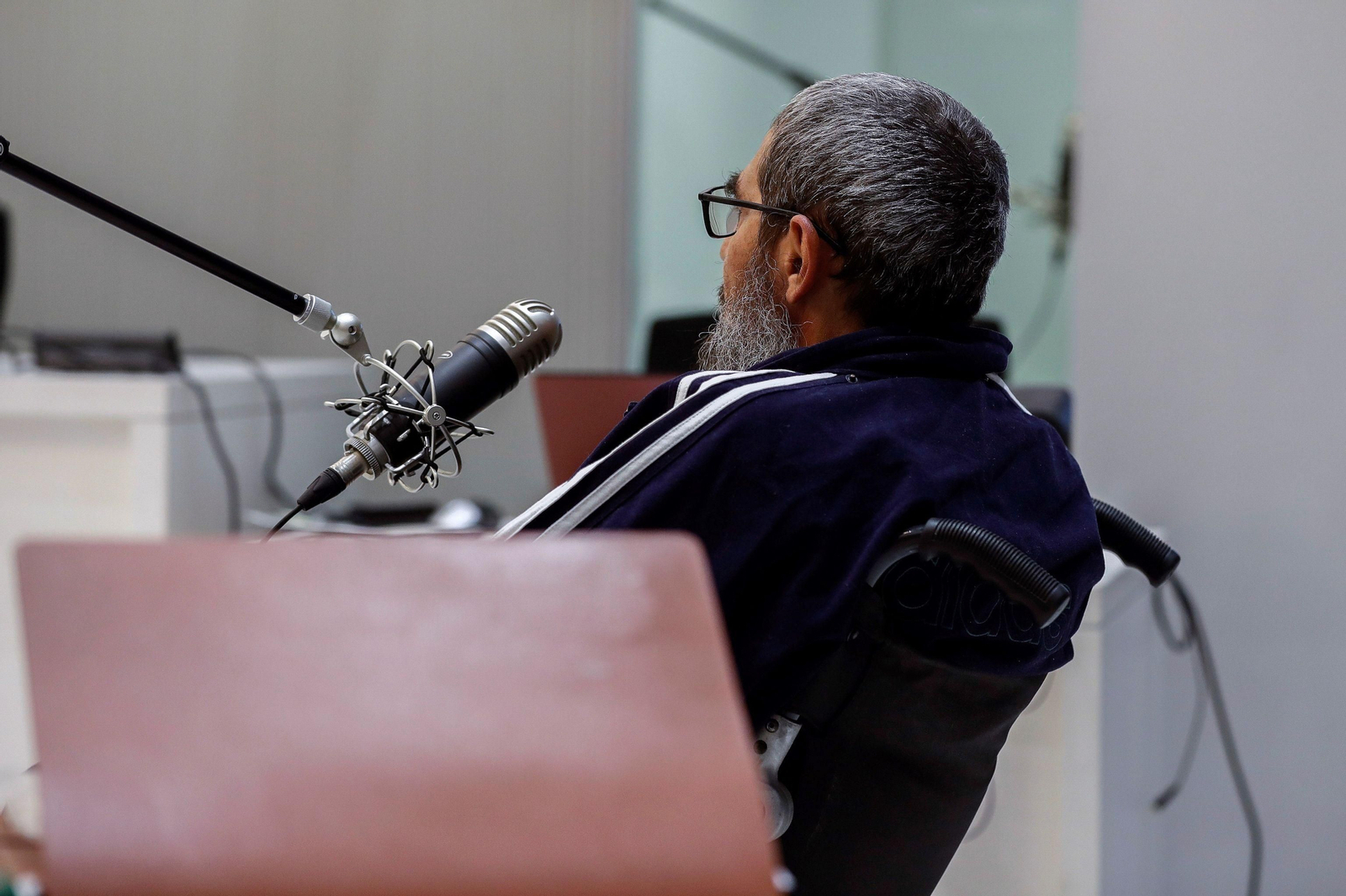 Mustafa Maya Amaya durante el juicio en el que fue condenado en 2018 a ocho año de prisión.