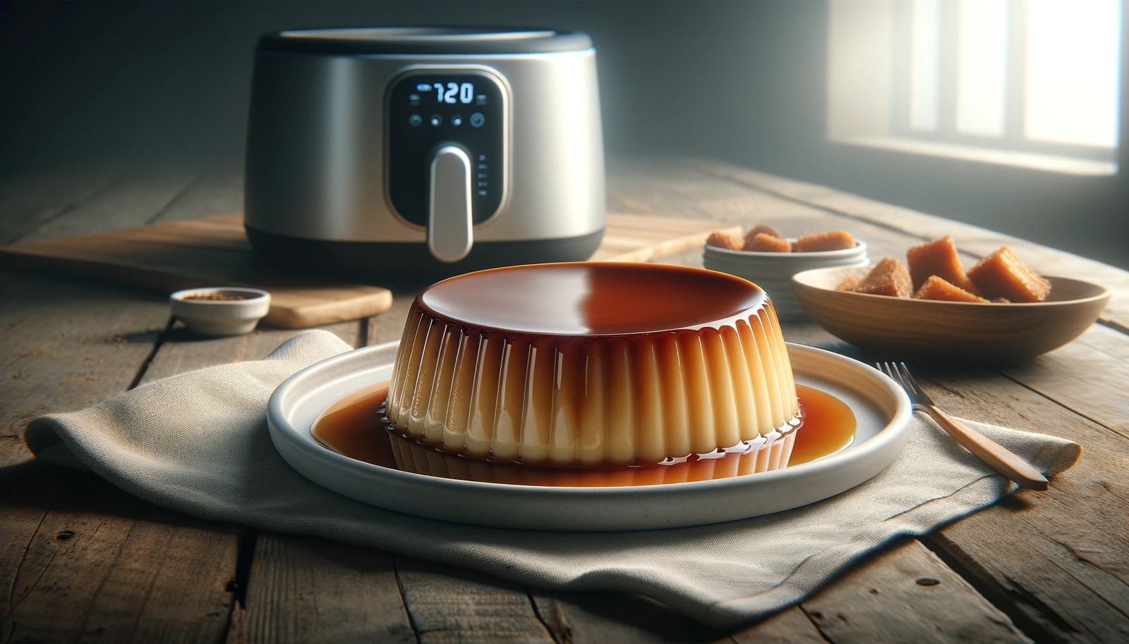 La receta de flan de huevo en la freidora de aire que te sorprenderá por su cremosidad