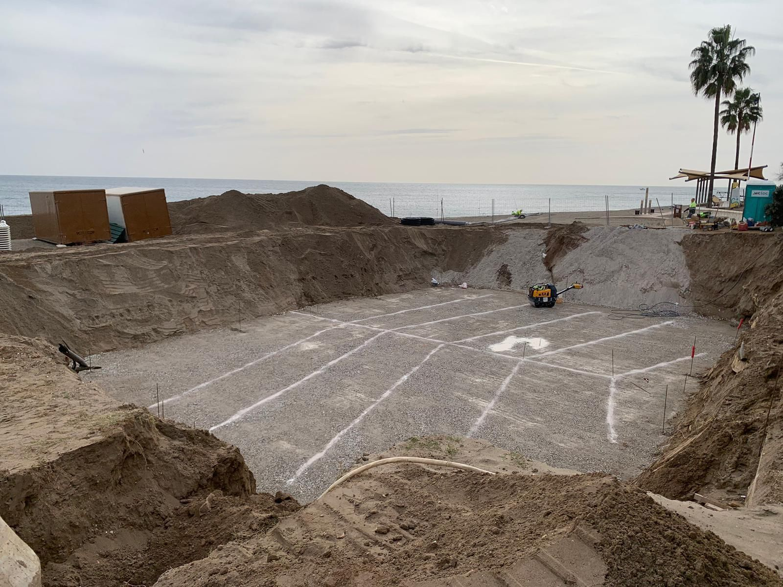 Las obras del chiringuito Bikini Beach.