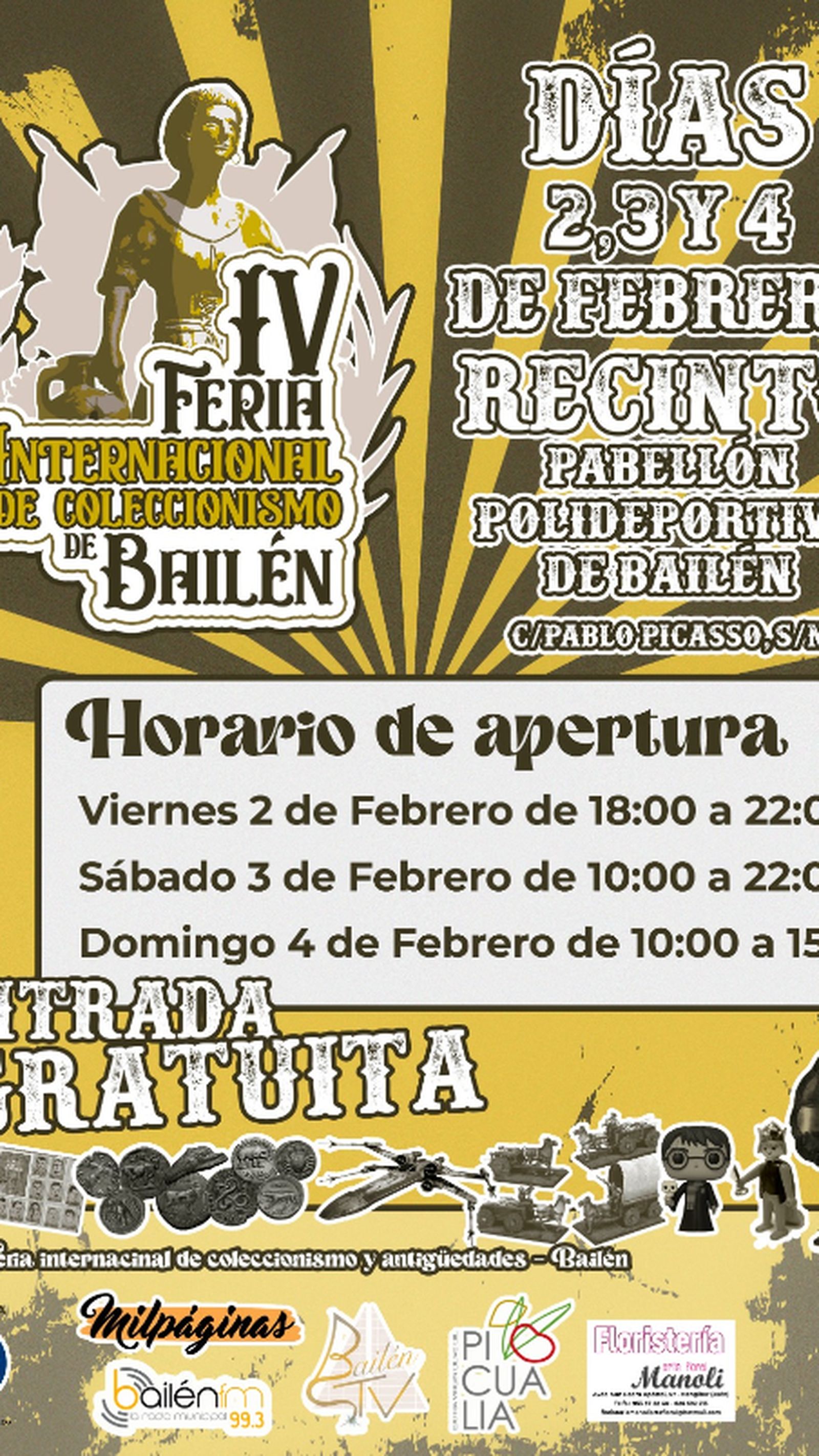 Cartel de la cuarta edición de esta esperada feria por los coleccionistas nacionales.