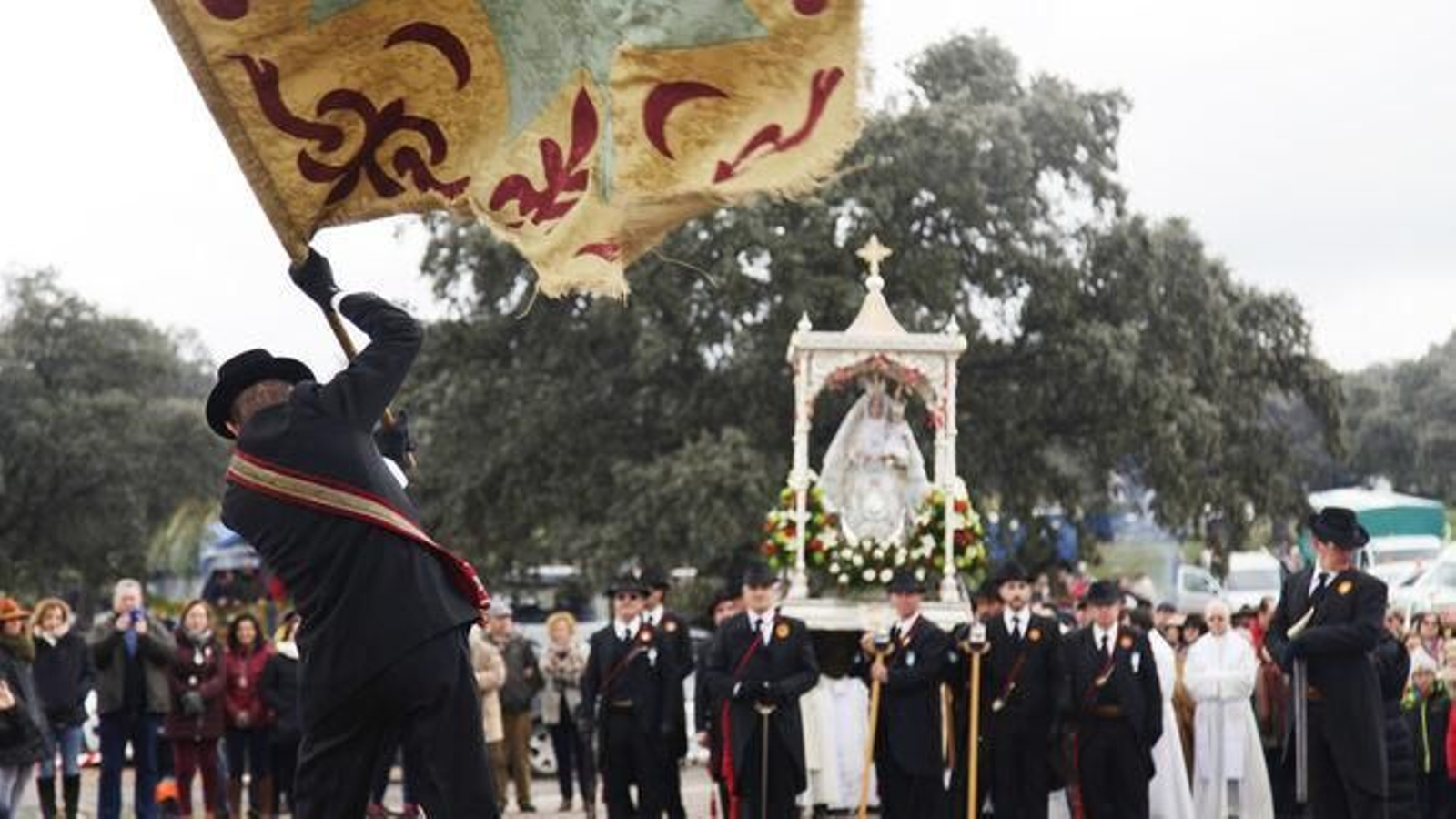 Un momento de la romería de la Virgen de Luna.