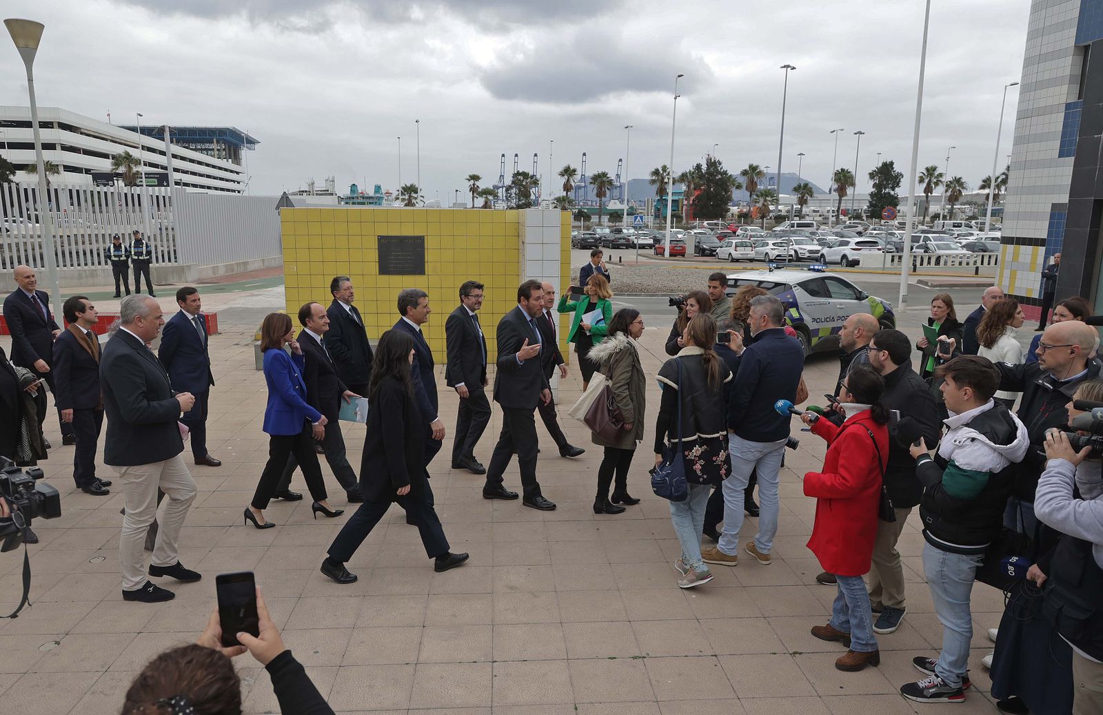Fotos de la jornada de trabajo del ministro de Transportes en el Puerto de Algeciras