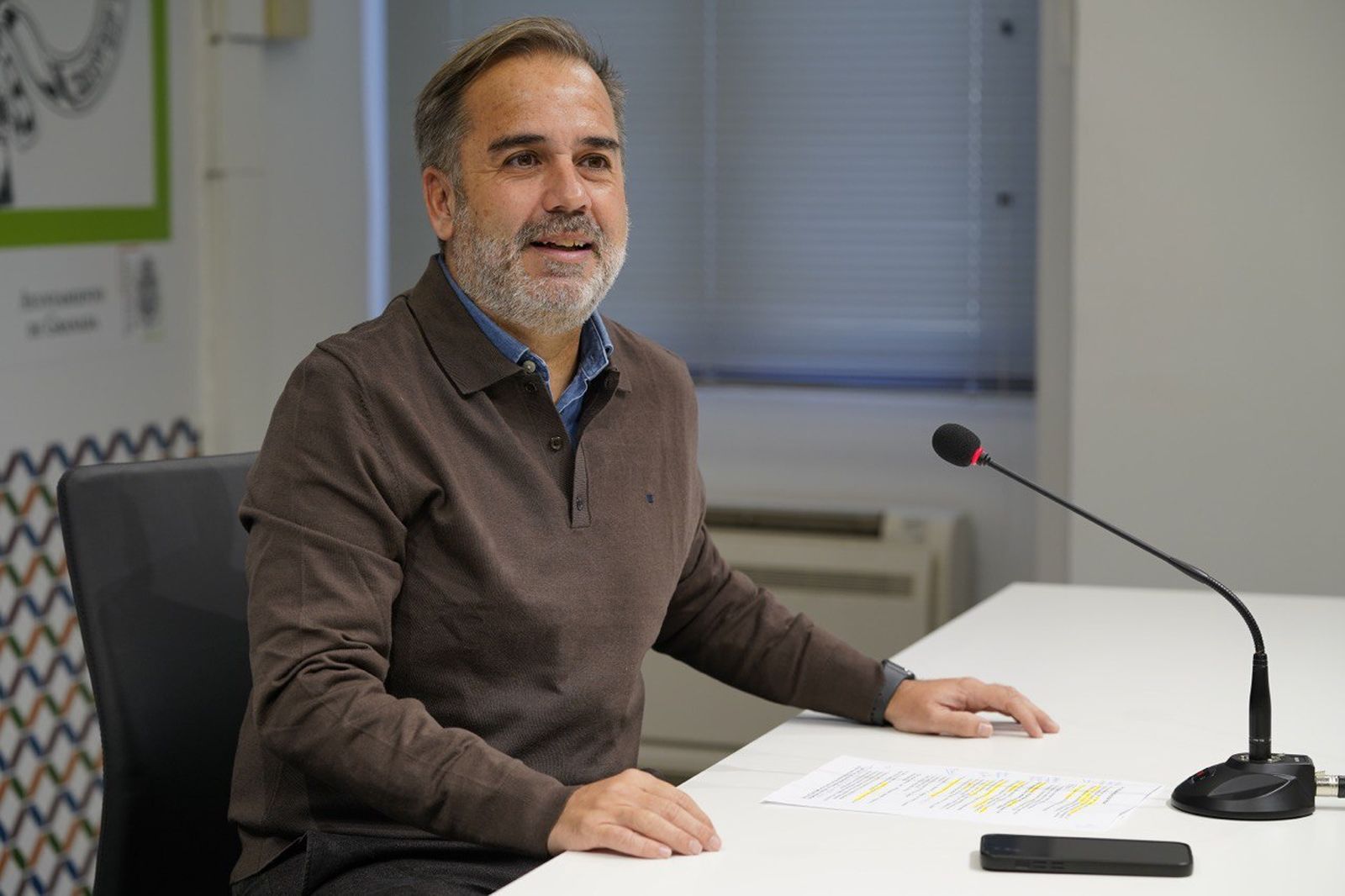 Jacobo Calvo, en rueda de prensa sobre el PGOM.