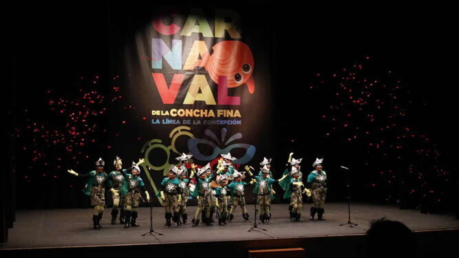 Actuación en el Certamen Carnavalesco Comarcal de una edición pasada