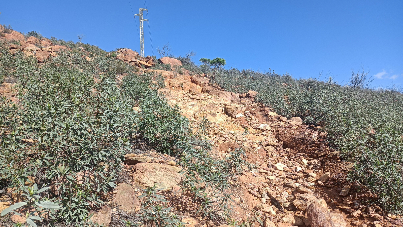 El terreno tiene tramos bastante complicados.