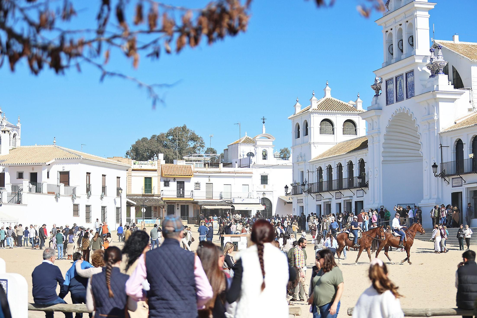 Imágenes del ambiente en la aldea del Rocío en la Candelaria 2024