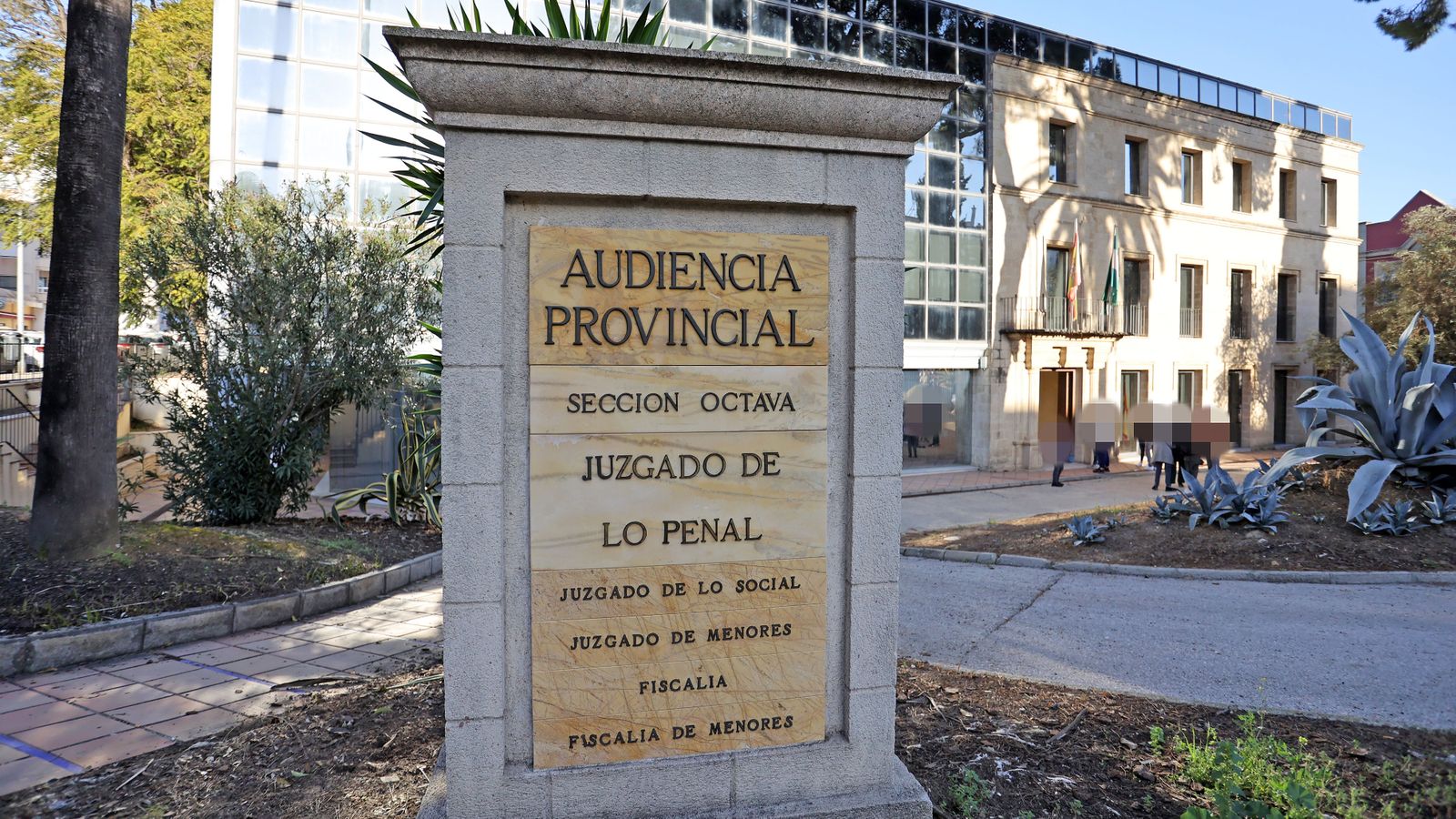 Exterior de la sede jerezana de la Audiencia Provincial.