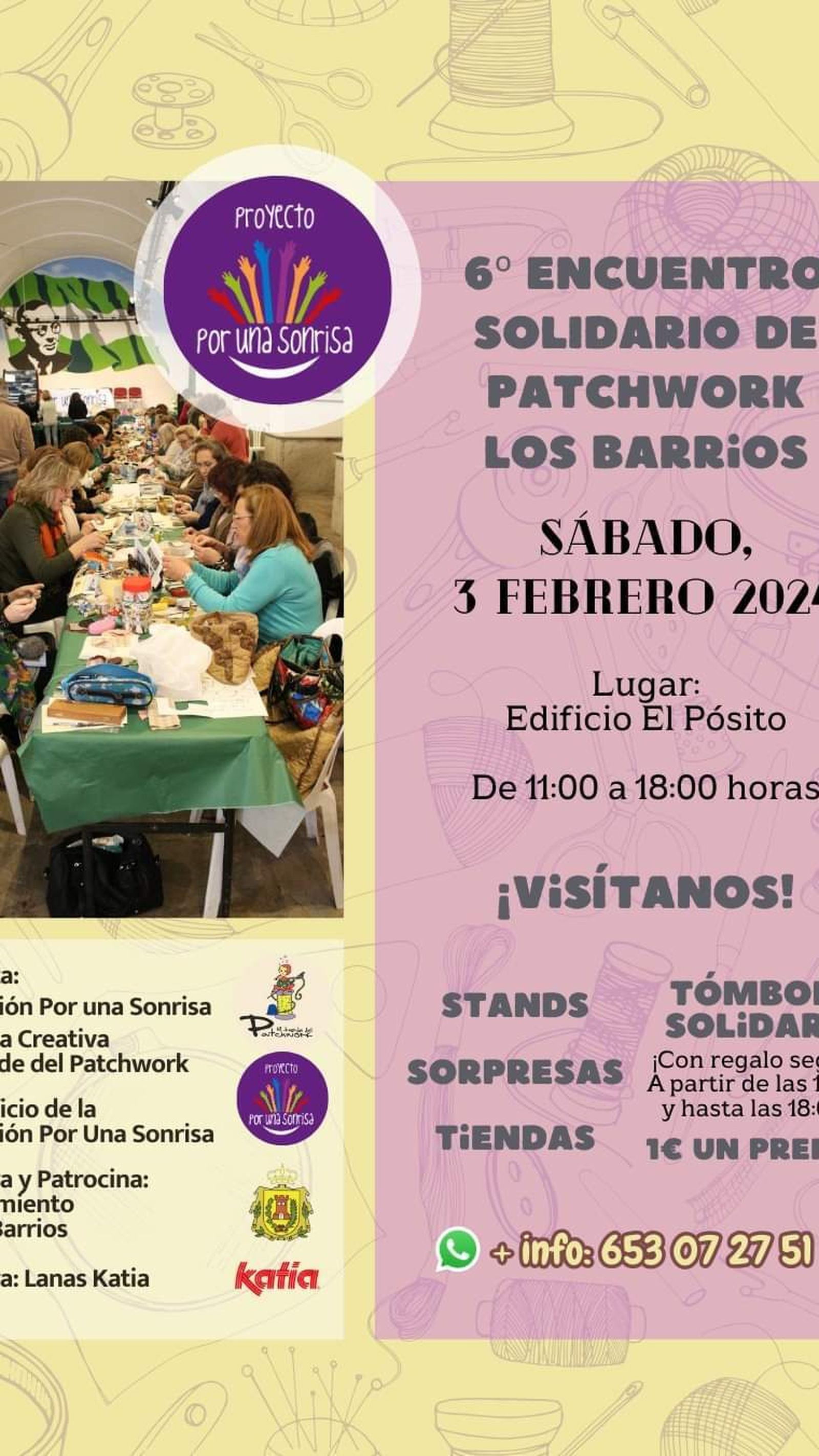 Cartel VI Encuentro solidario Patchwork Los Barrios