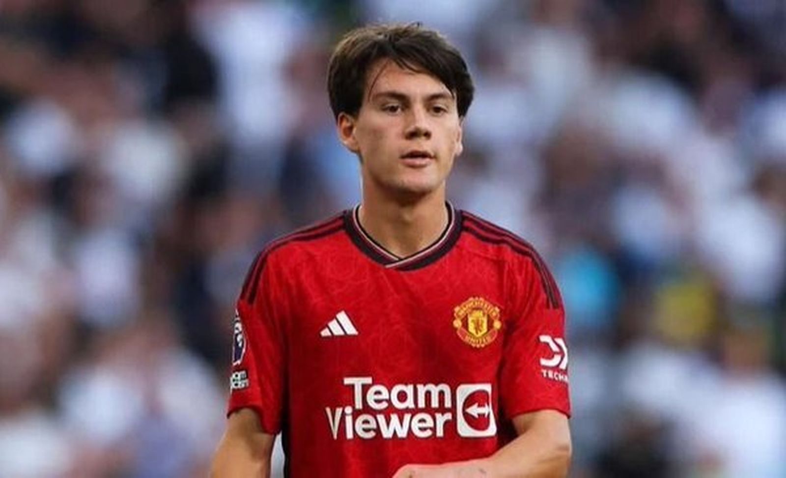 Facundo Pellistri, en acción con el United