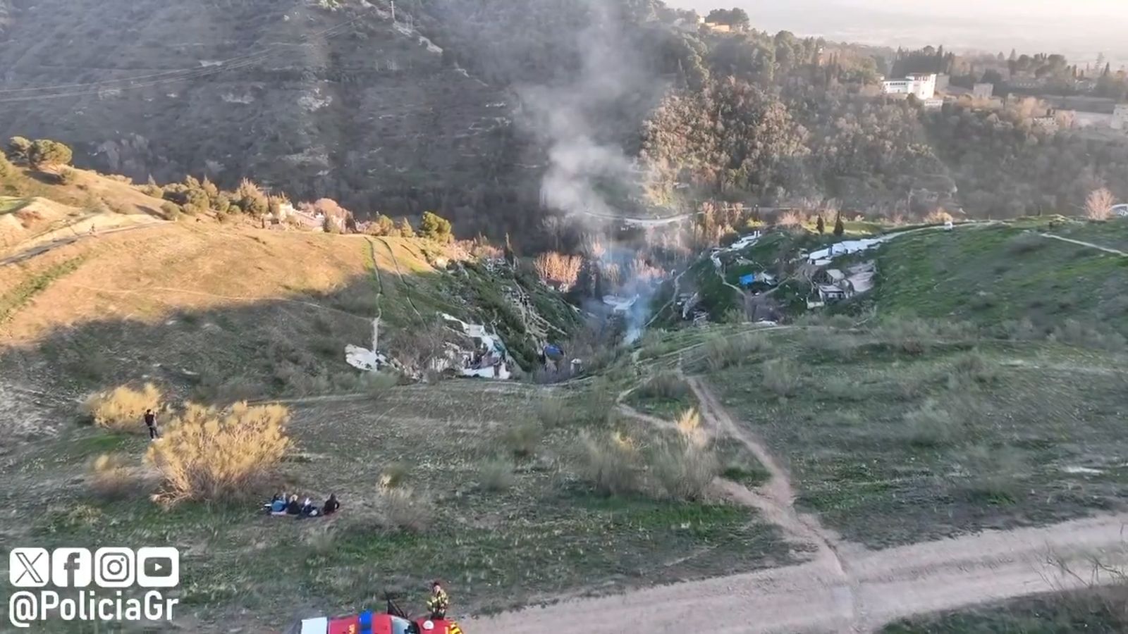 Incendio en el Sacromonte