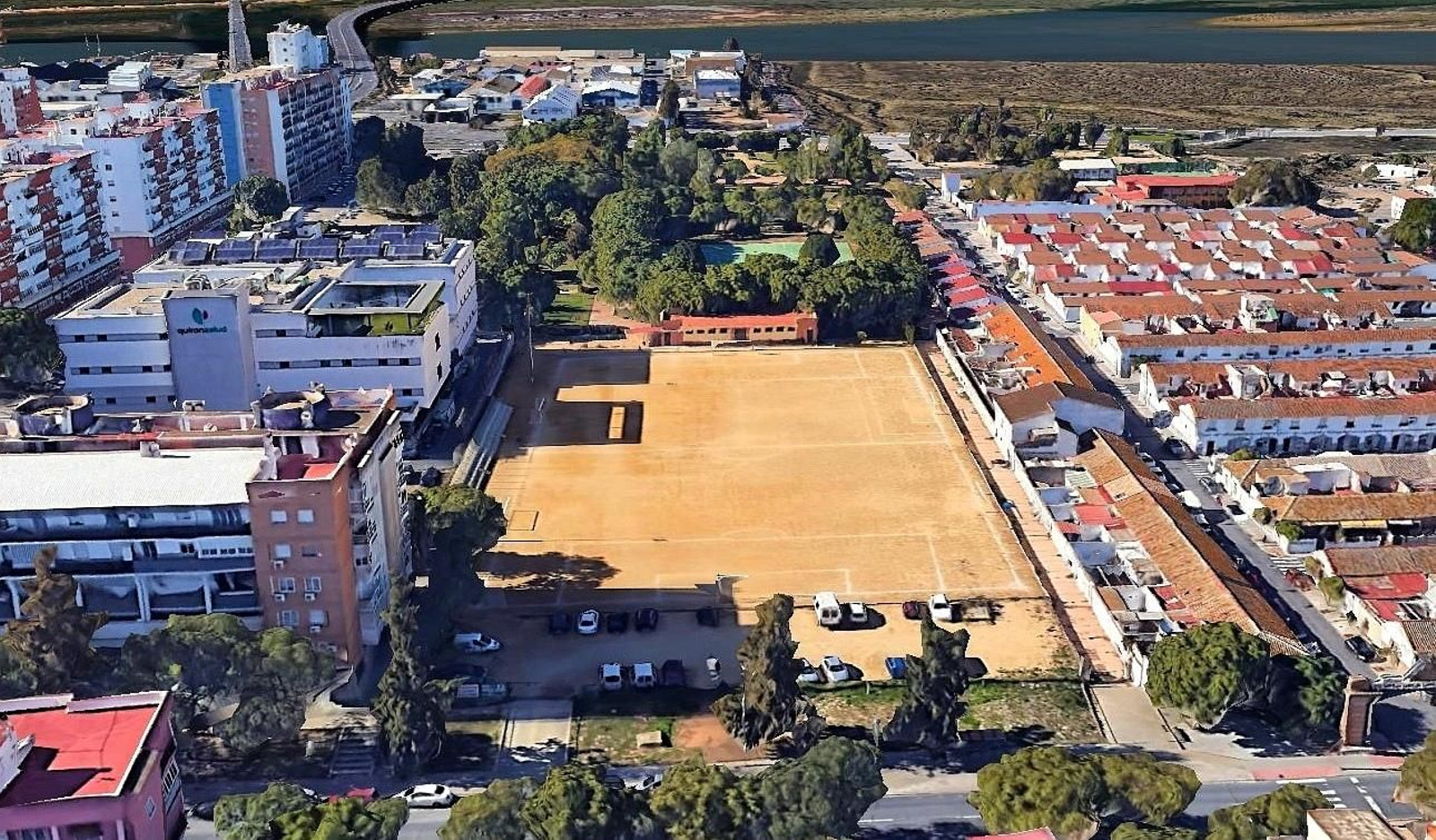 El campo de fútbol Cristo Pobre, en la barriada de La Navidad.