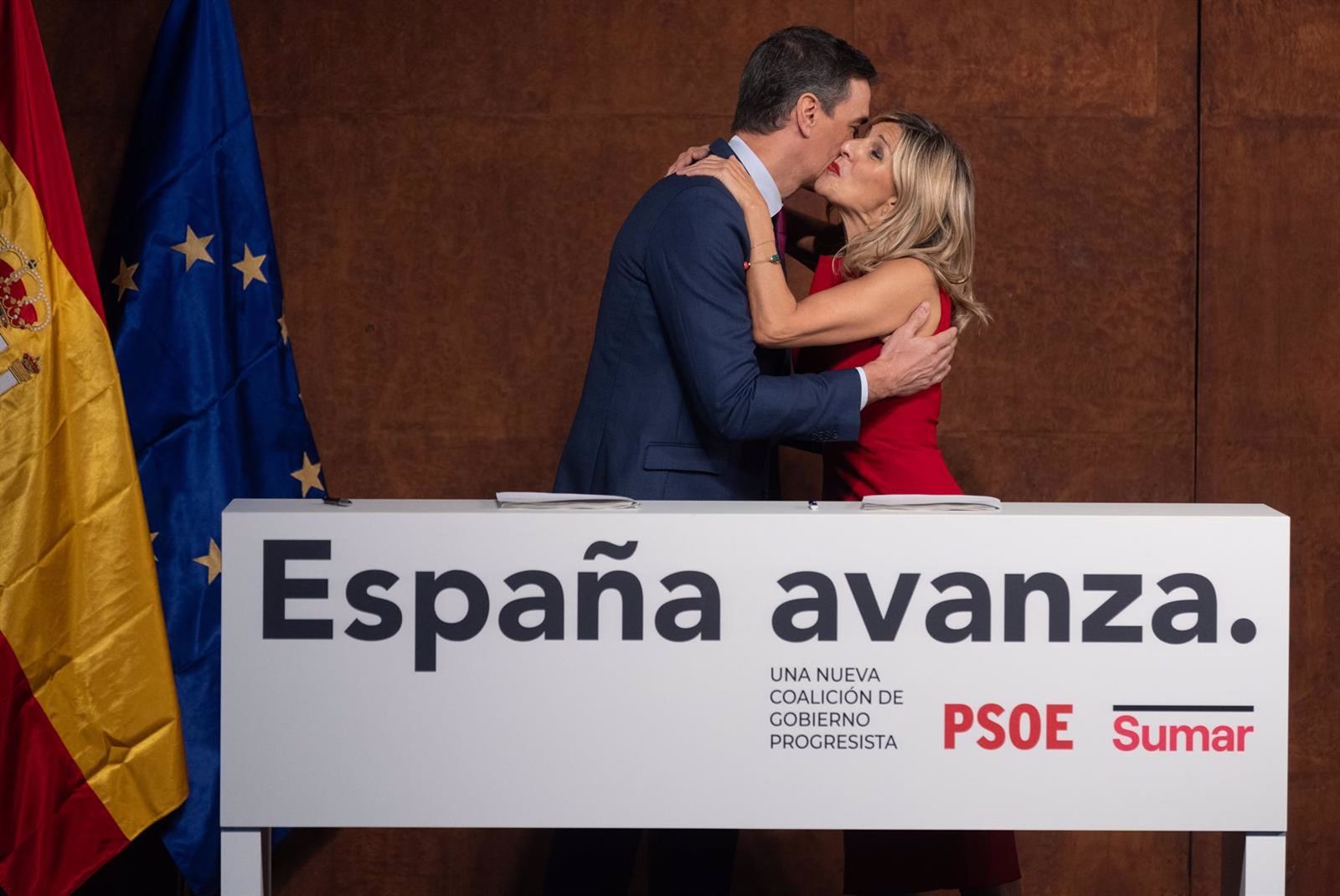El presidente del Gobierno en funciones Y la líder de Sumar