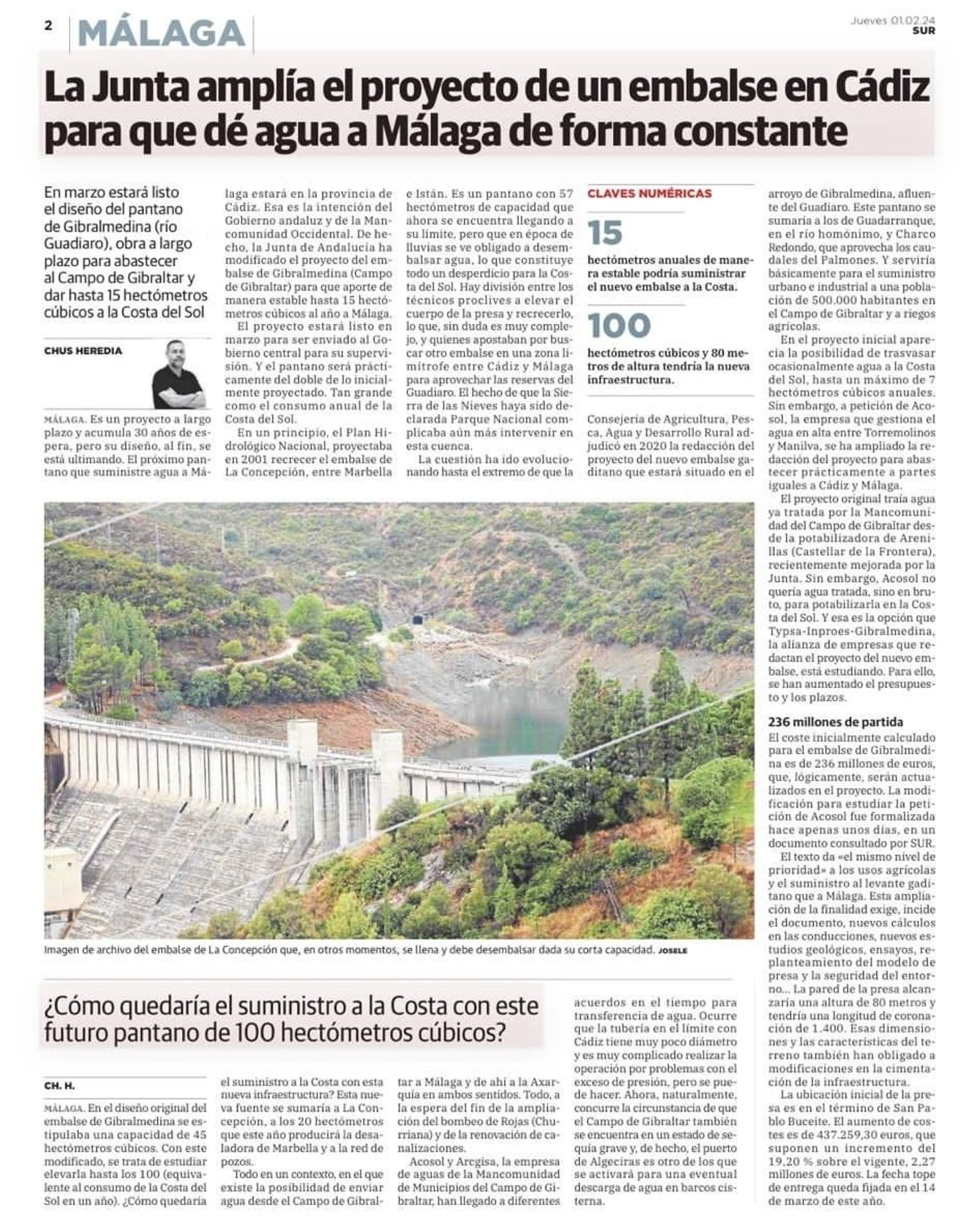 Málaga también nos quita el agua