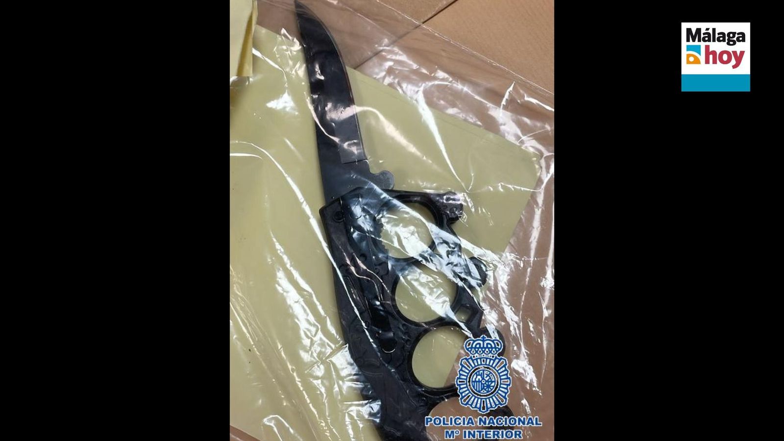 Arma que el detenido