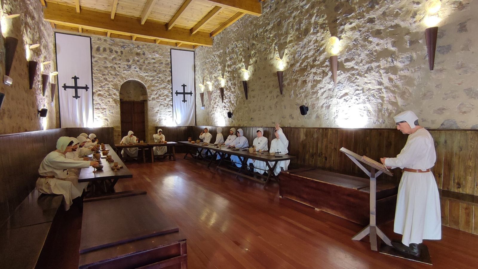 Sala de la fortaleza en la que se celebrará la Gran Cena Medieval Teatralizada.