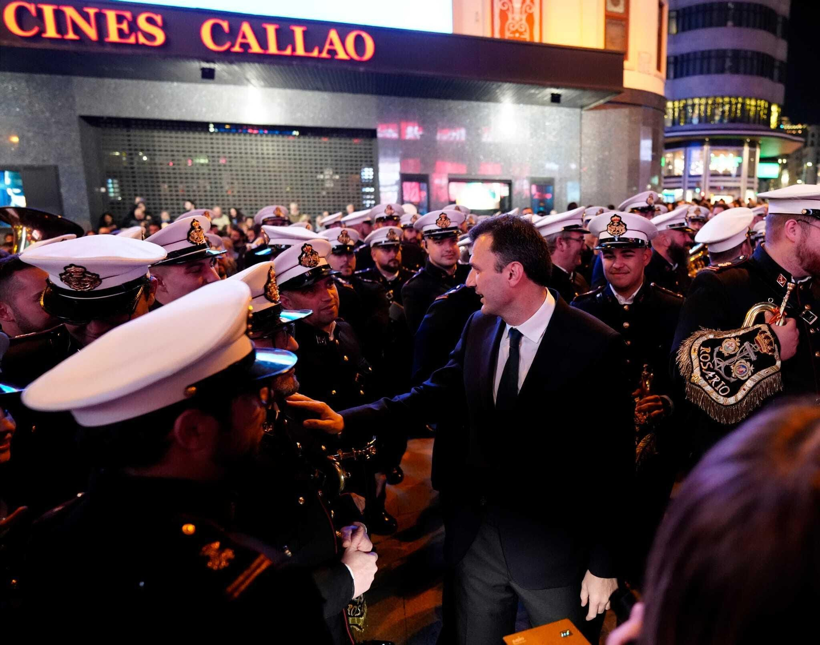 La Banda del Rosario actúa en el centro de Madrid