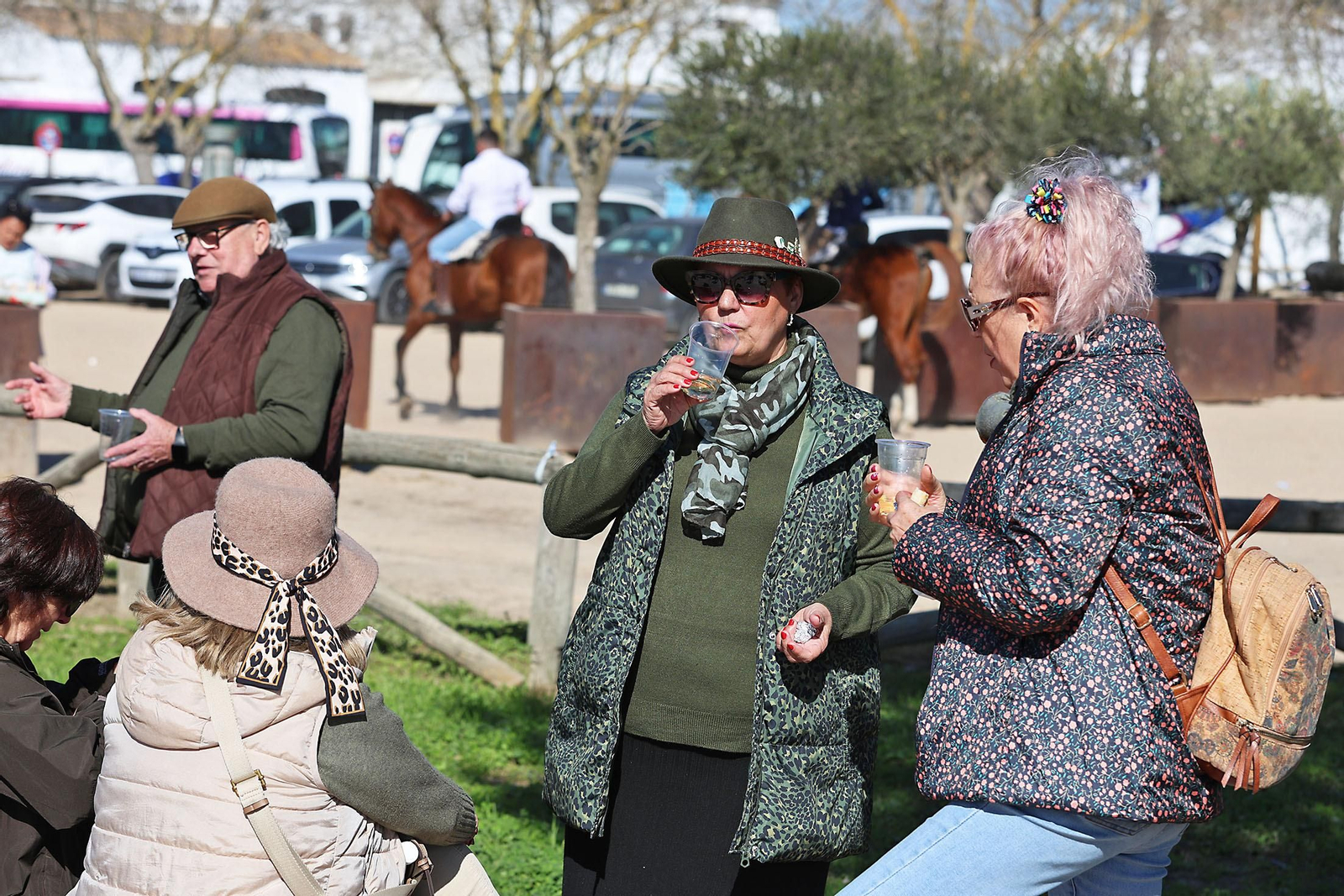 Imágenes del ambiente en la aldea del Rocío en la Candelaria 2024