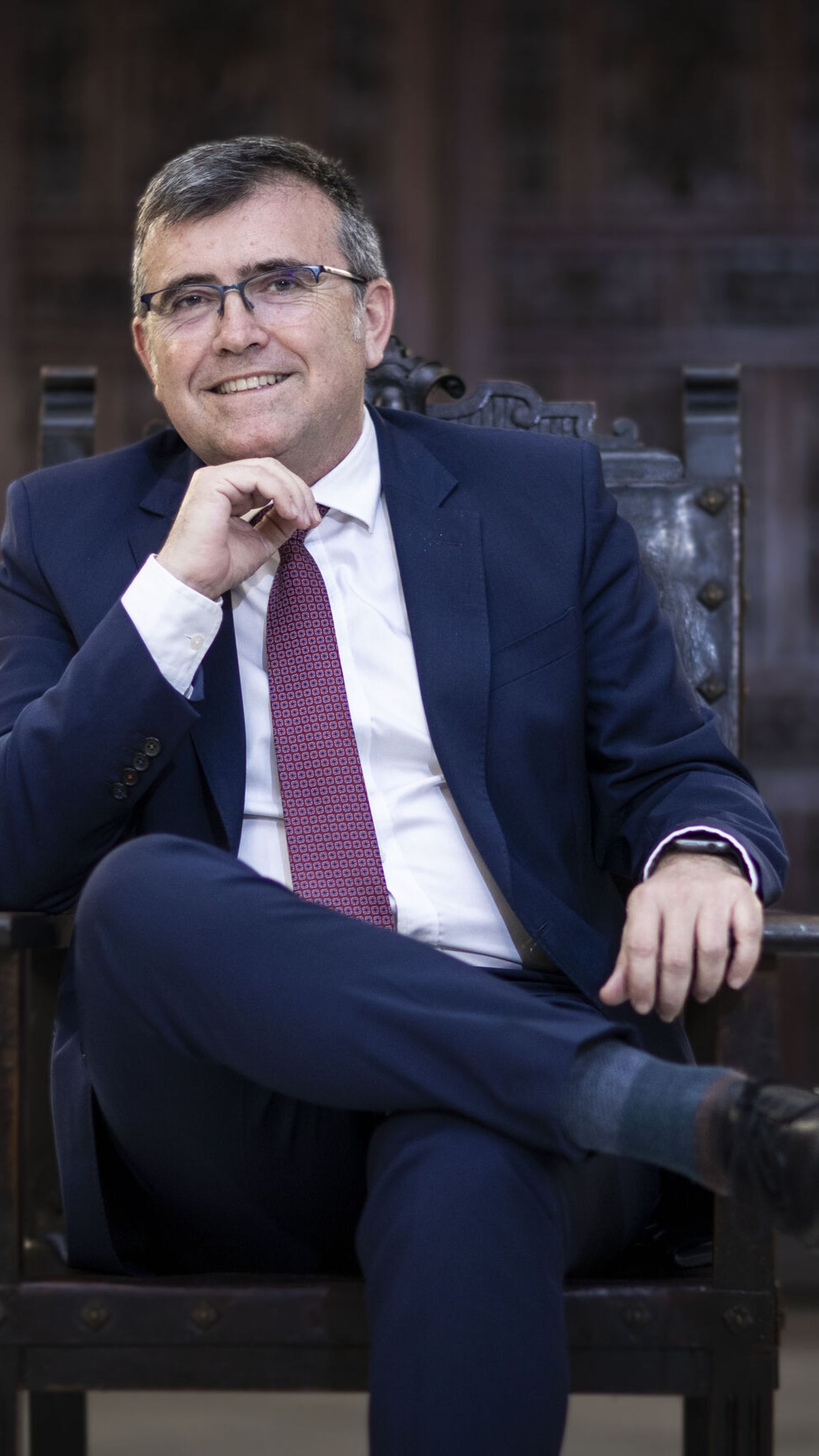 José Antonio Montilla, antes de la entrevista