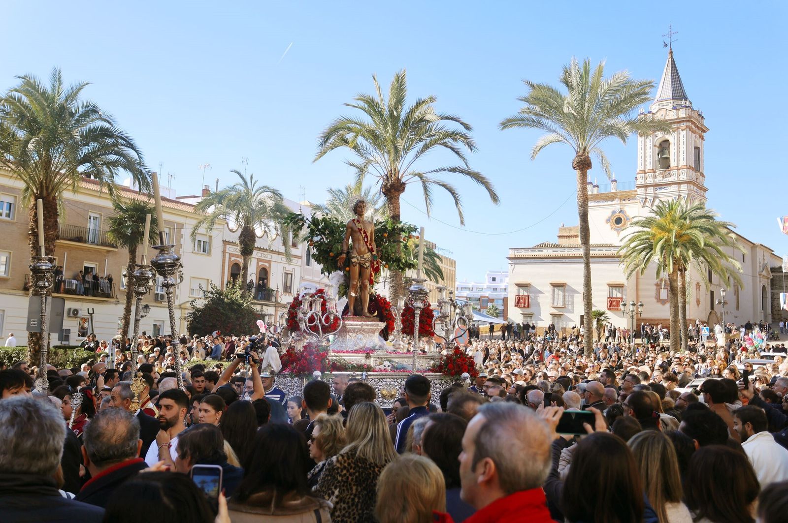 San Sebastián en la plaza de San Pedro.