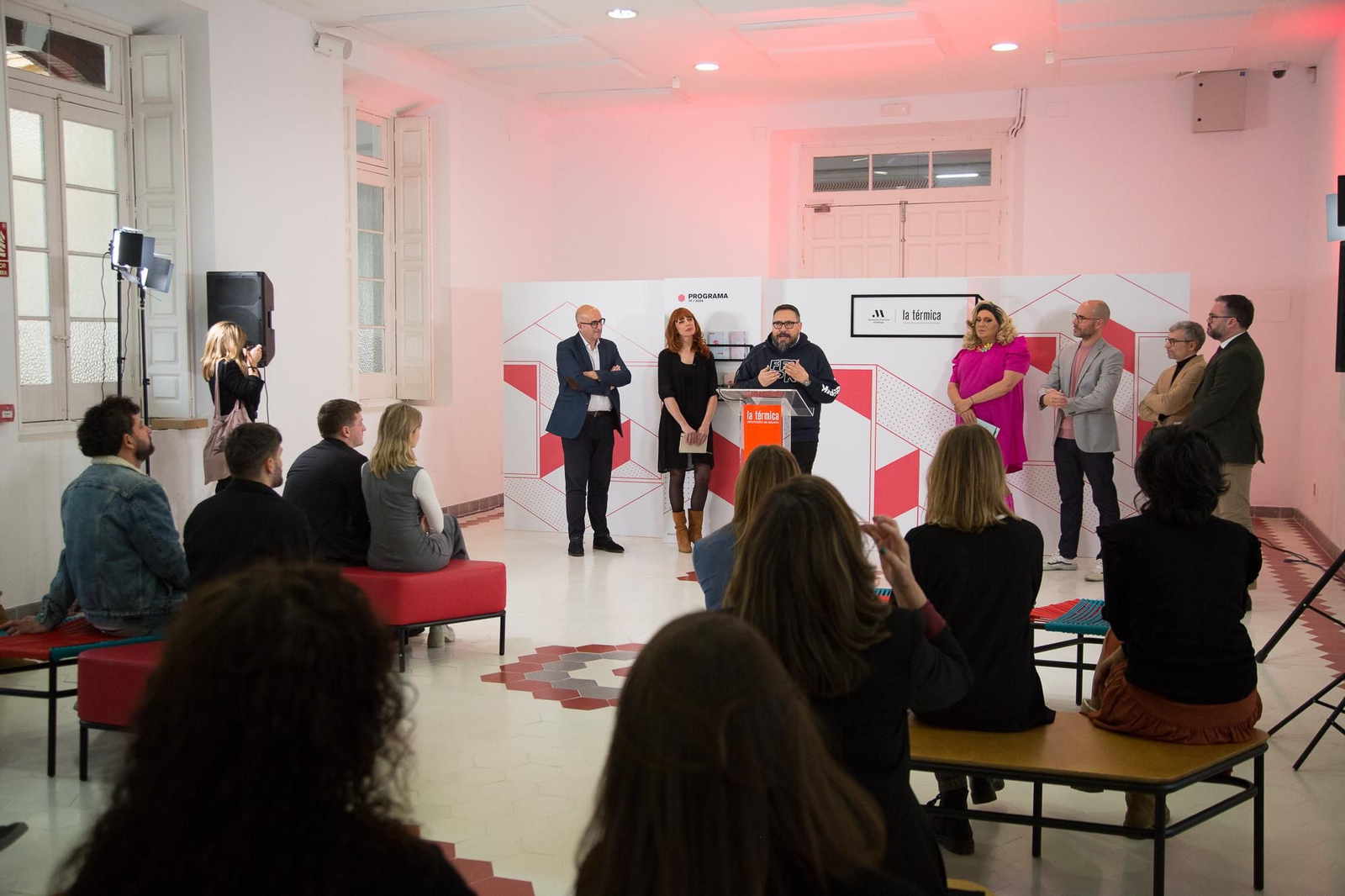 Un instante de la presentación de la programación de La Térmica 2024.