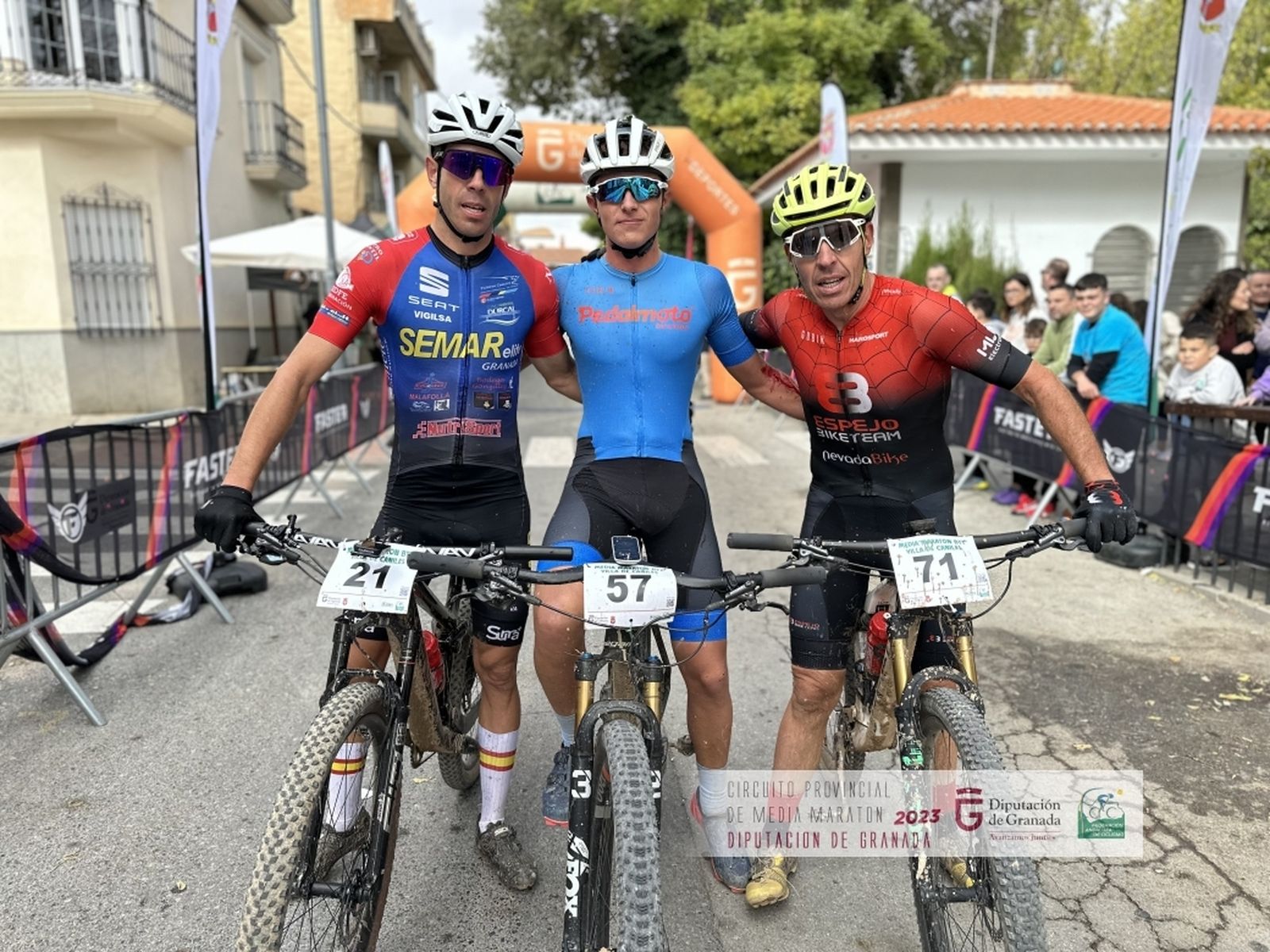 Triunfadores en la prueba