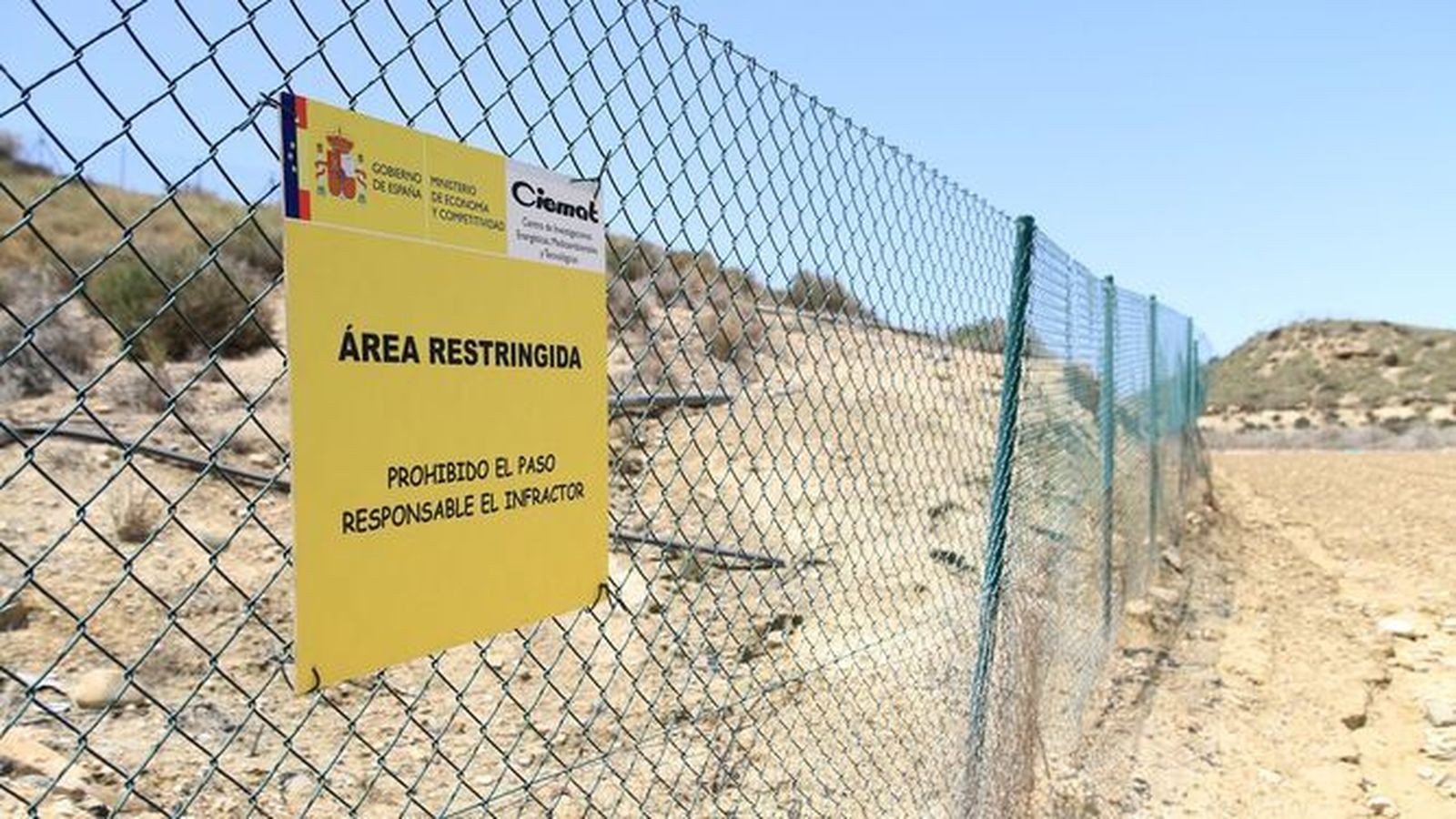 Zonas restringidas de Palomares por contaminación radiactiva.