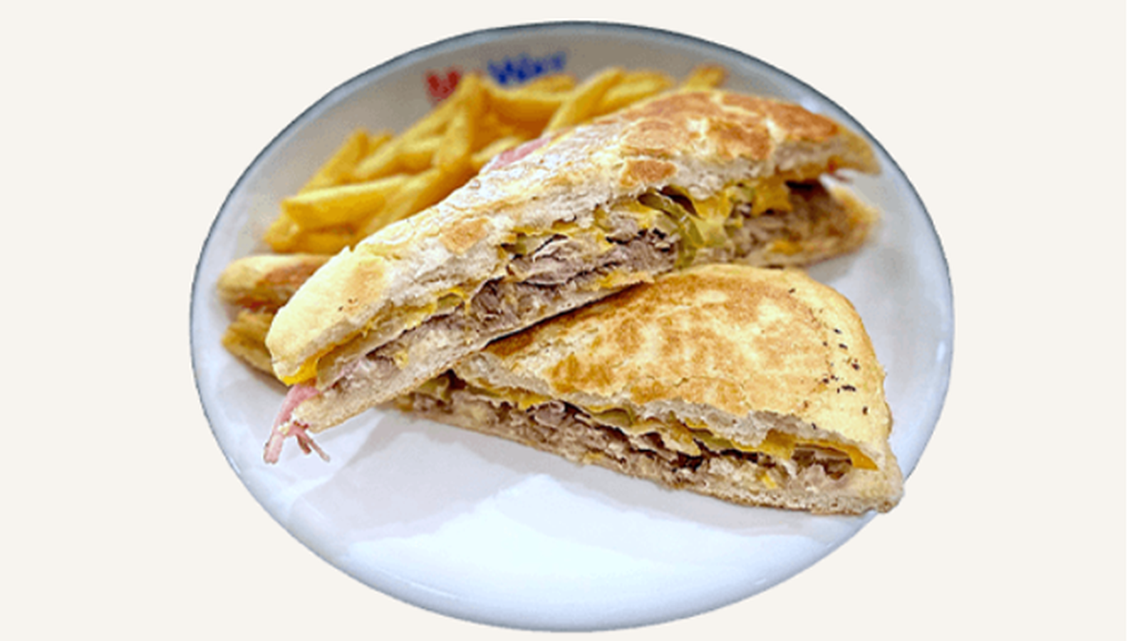 Sándwich cubano del restaurante My Way American Restaurant.