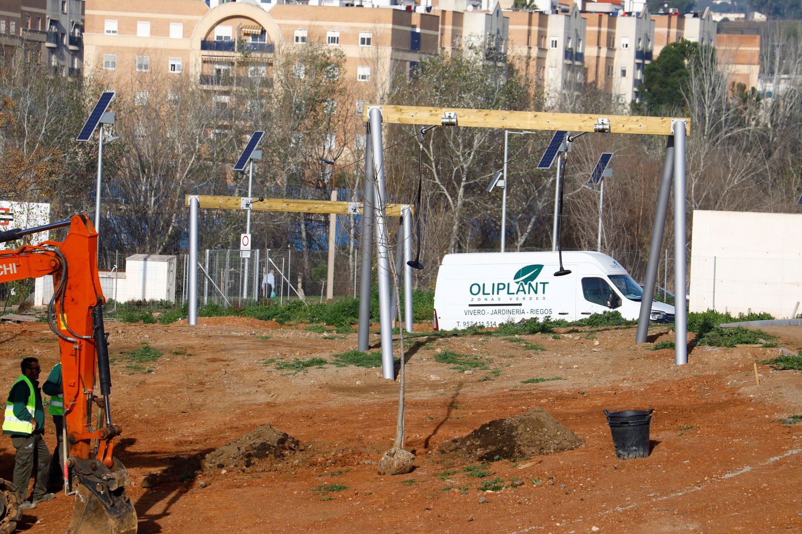 Así avanzan las obras de la segunda fase del parque de Levante de Córdoba, en imágenes