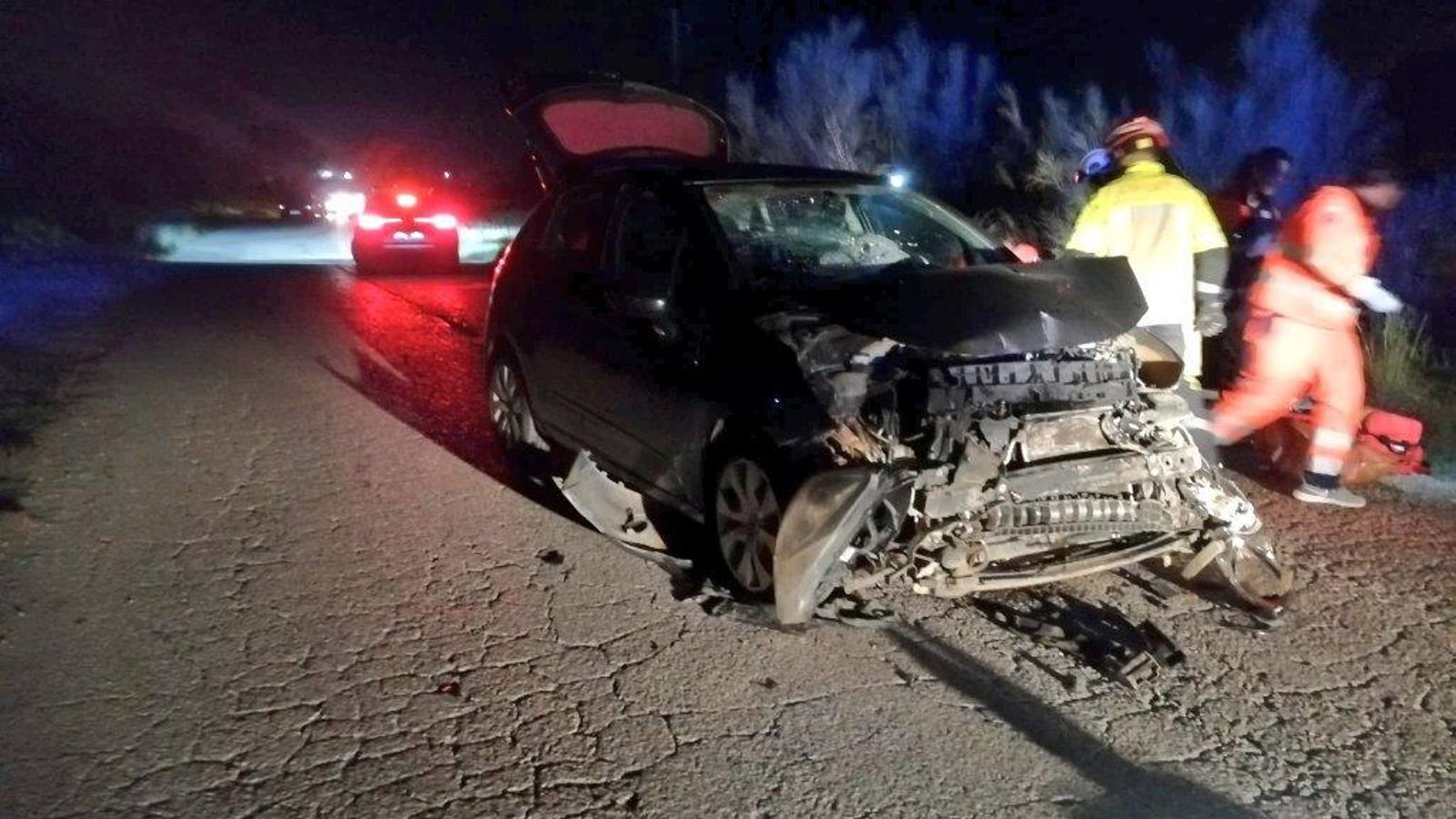 Estado del coche tras el accidente