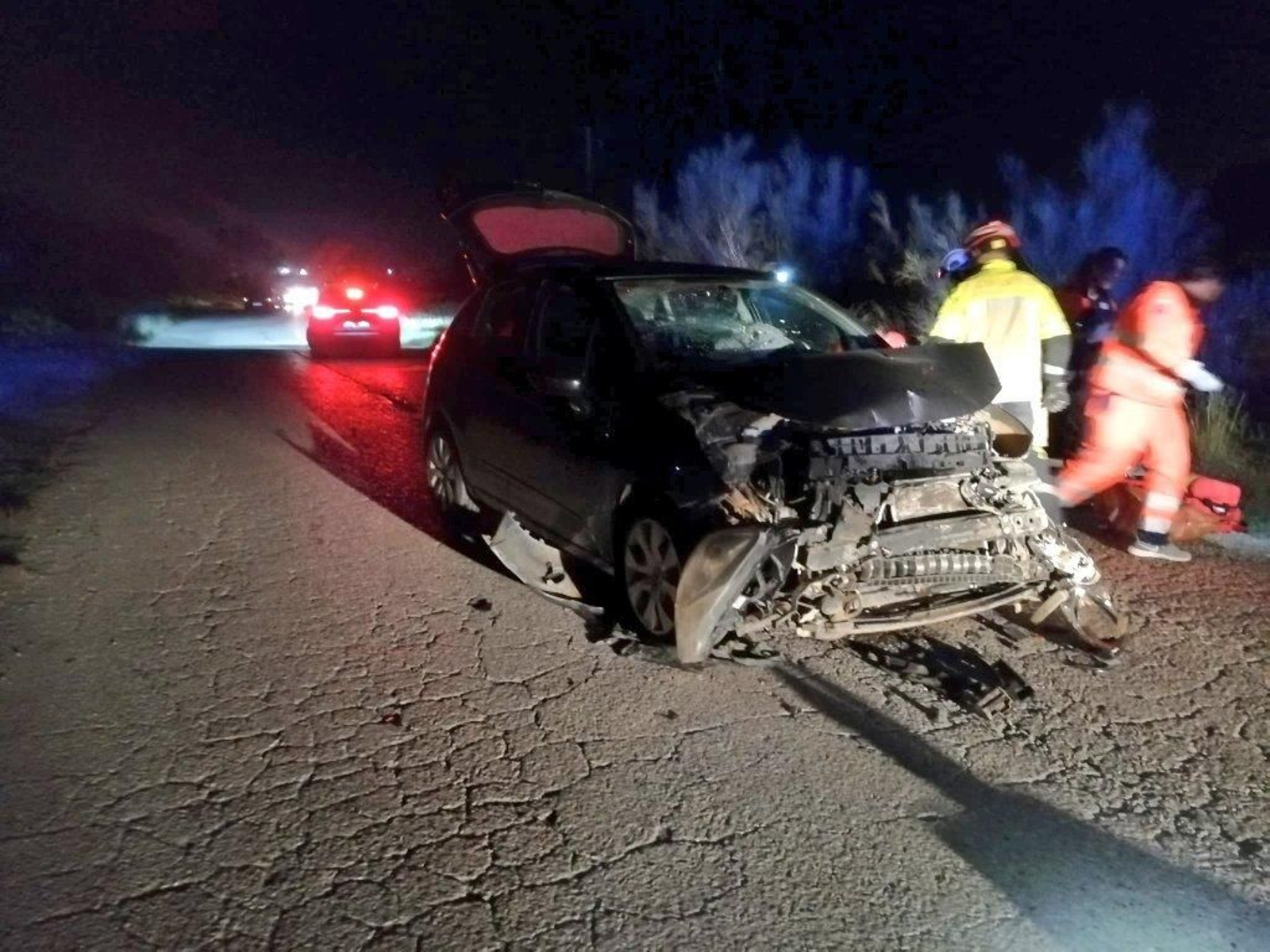 Estado del coche tras el accidente