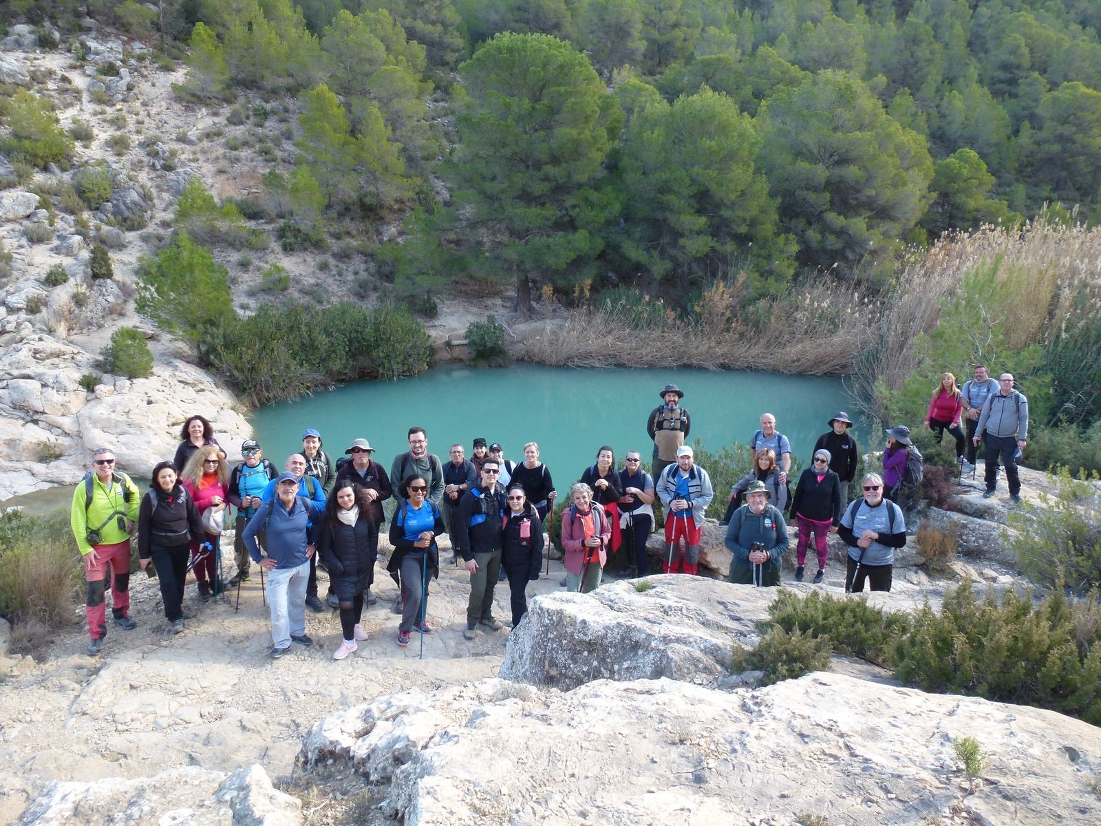 Ruta de senderismo en el 'Embalse de la Cierva'.